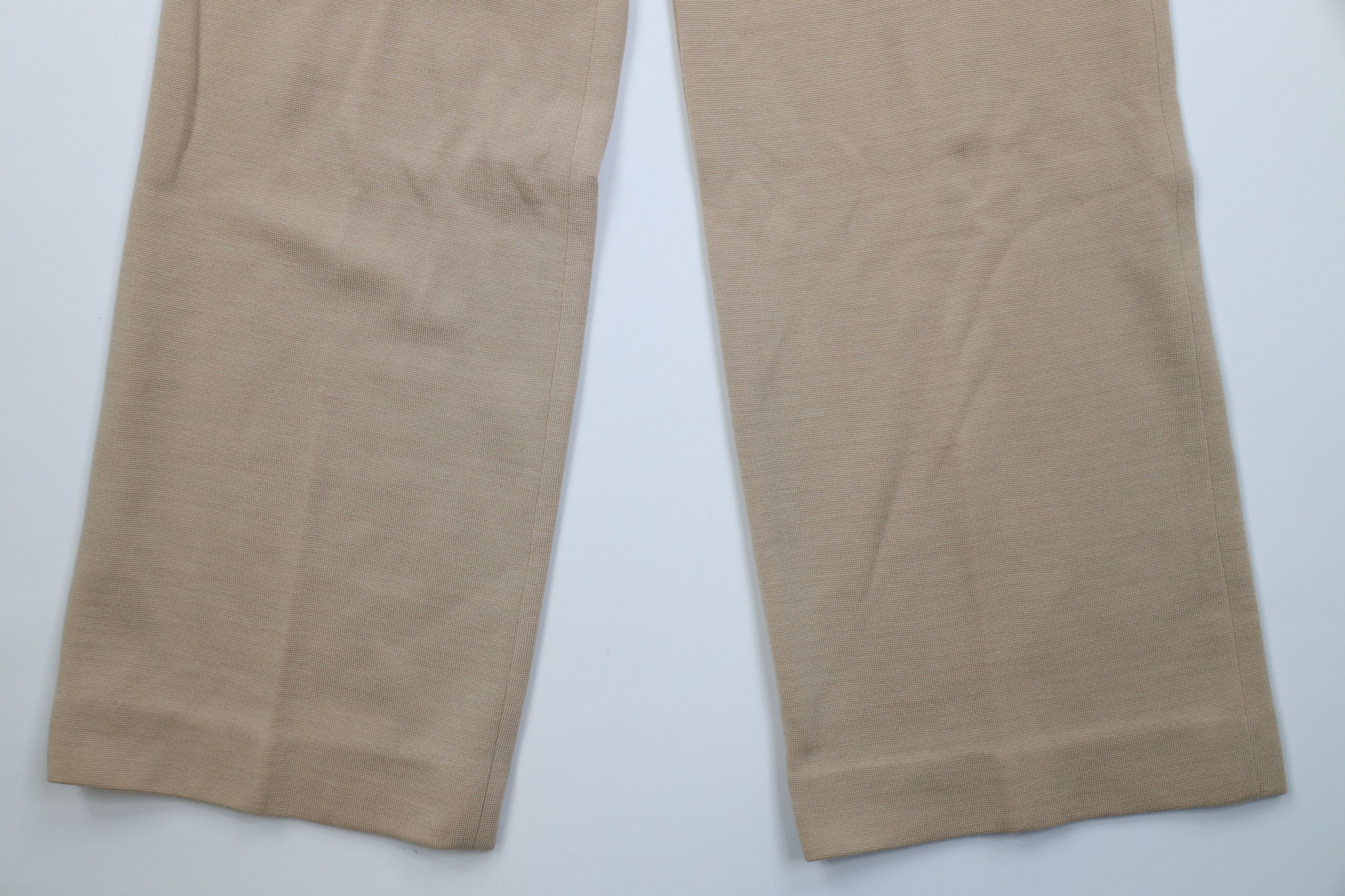 Vintage Vintage 70s Streetwear Wool Knit Bell Bottoms Pants Beige Size 36" / US 14 / IT 50 - 4 Thumbnail