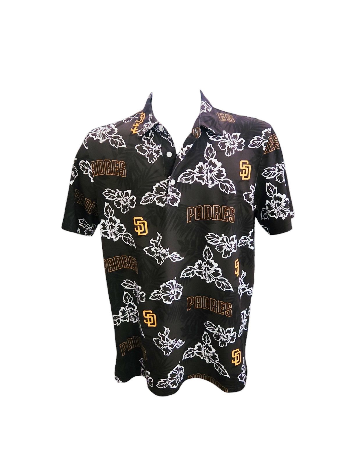 Reyn Spooner Reyn Spooner Men's Brown AOP San Diego Padres Polo Medium Size US M / EU 48-50 / 2 - 1 Thumbnail