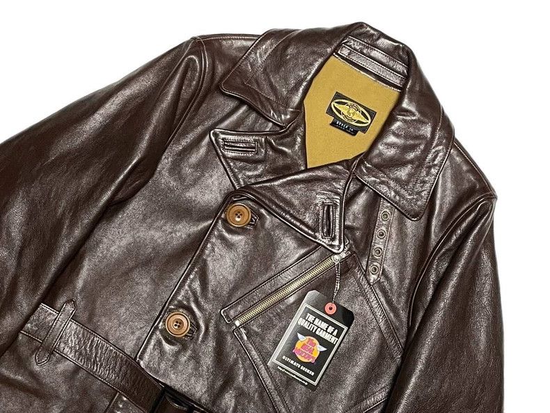 The Real McCoy's The Real McCoys s Reproduction WWI Horsehide Flight Coat, Size US M / EU 48-50 / 2 - 3 Thumbnail