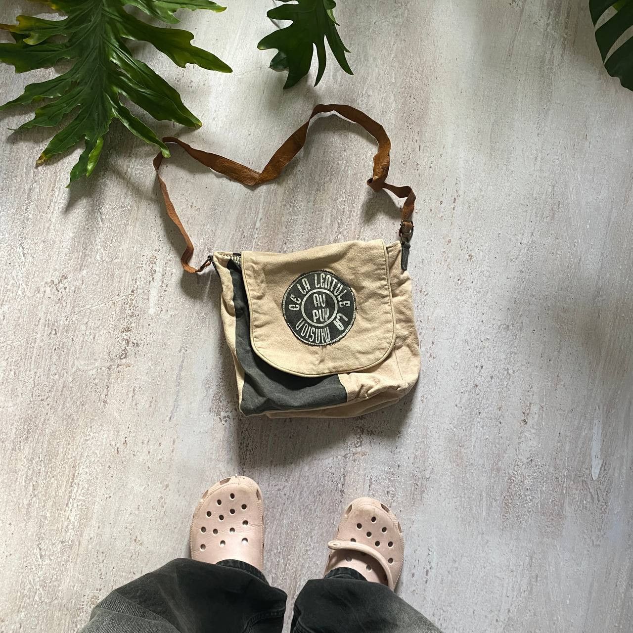 Seditionaries x Vintage Y2K Authentic Crossbody Bag in Grey, Men's