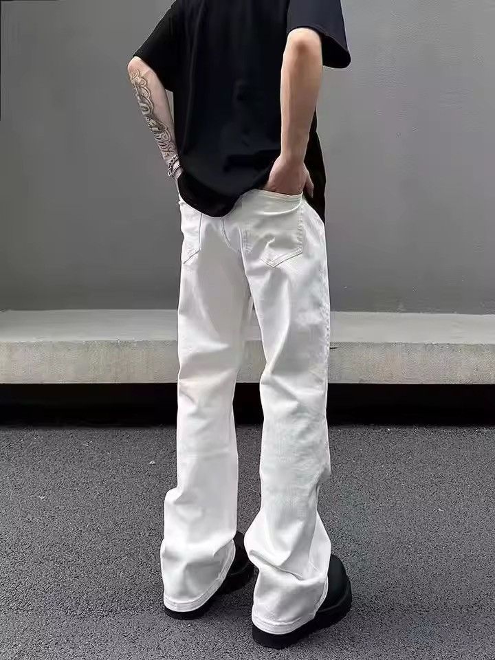 Japanese Brand Stacked Denim - Wide Leg Streetwear Relaxed Fit Size US 32 / EU 48 - 4 Thumbnail