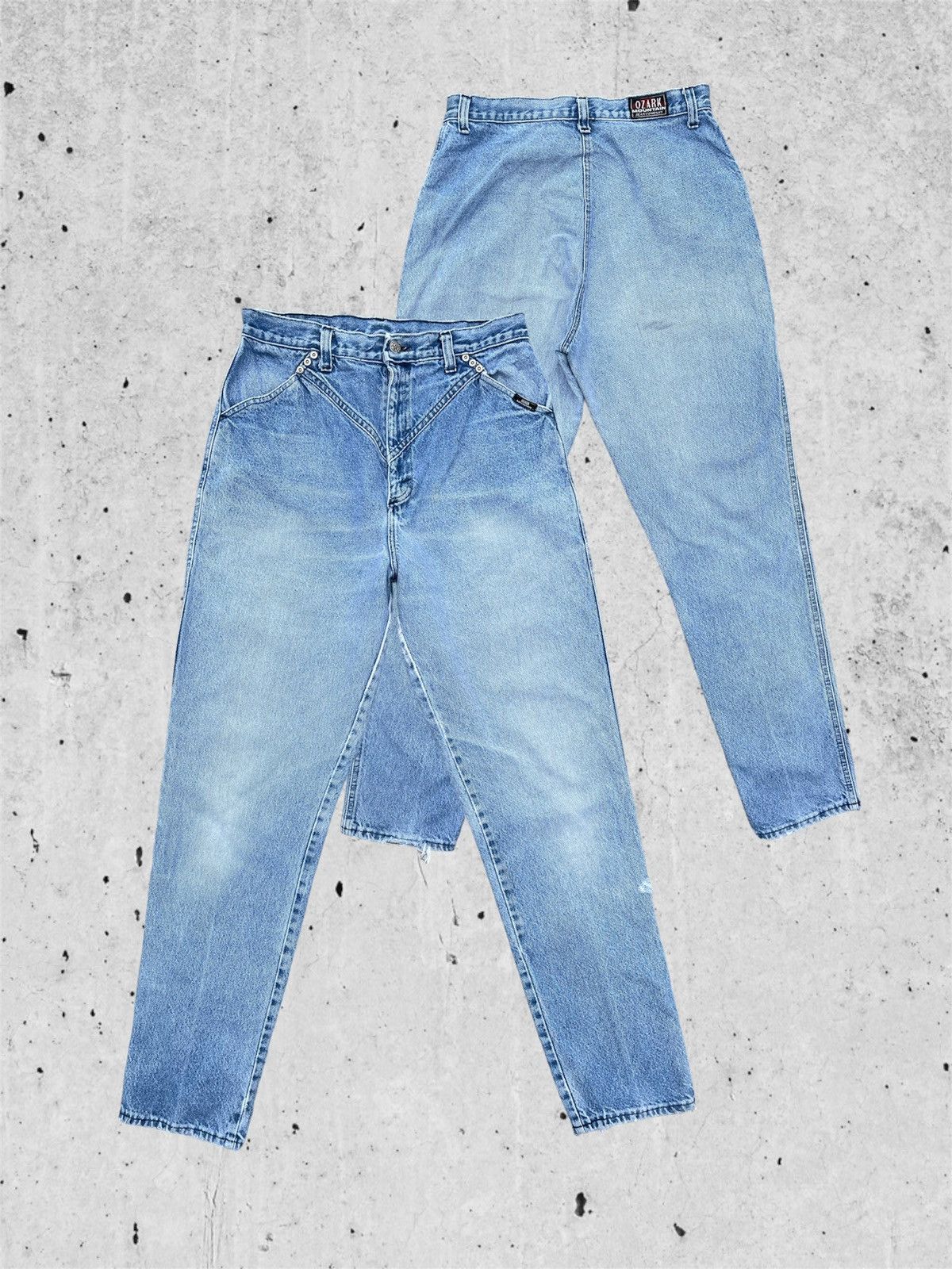 Designer × Jean 🔥 Ozark Mountain Distressed Denim Vintage W31🔥 Size US 31 - 1 Thumbnail