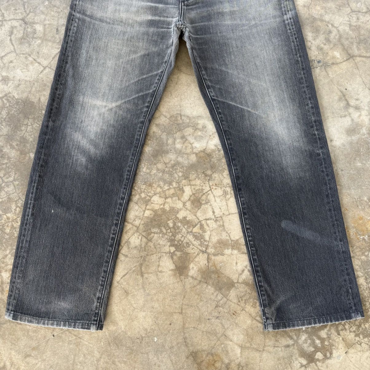 All Blacks W36x29 Vintage Japanese Black Denim Jean Pants Size US 36 / EU 52 - 3 Thumbnail