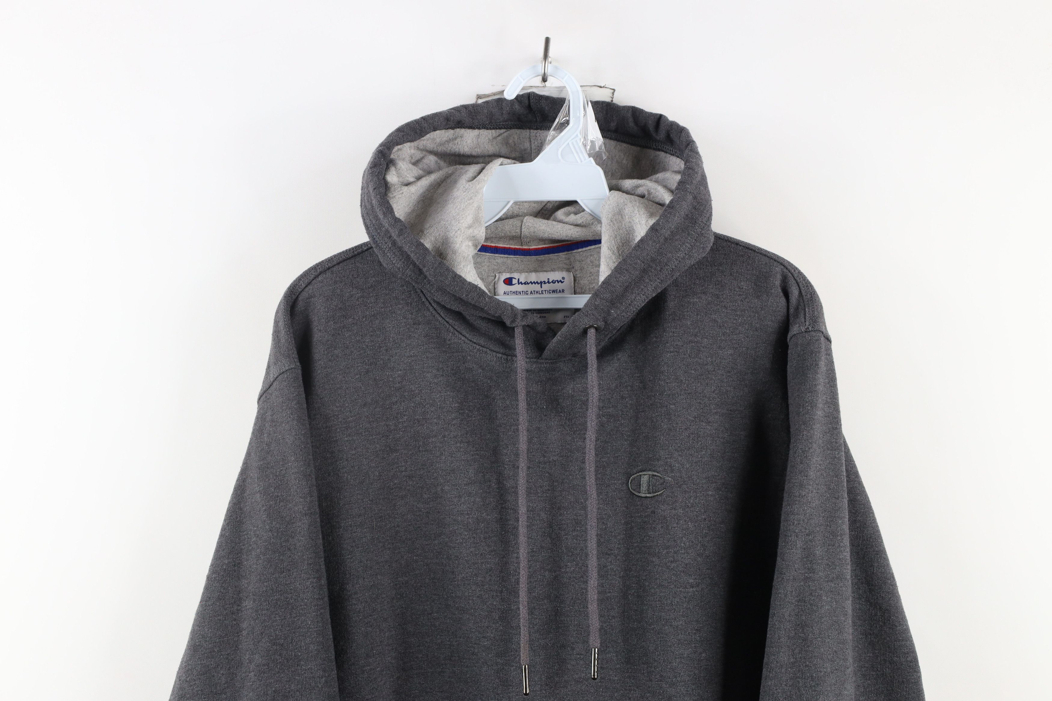 Champion × Vintage Vintage Champion Monochrome Hoodie Sweatshirt Heather Gray Size US S / EU 44-46 / 1 - 2 Thumbnail