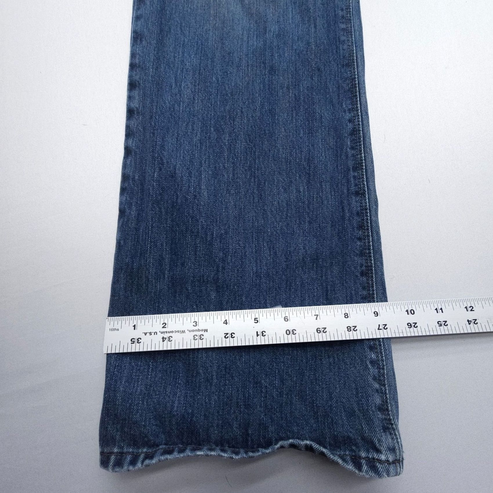 Levi's Y2K Levi's Signature Low Boot Jeans Mens 36 x 34 Blue 100% Cotton Rigid Denim Jeans Size US 36 / EU 52 - 4 Thumbnail