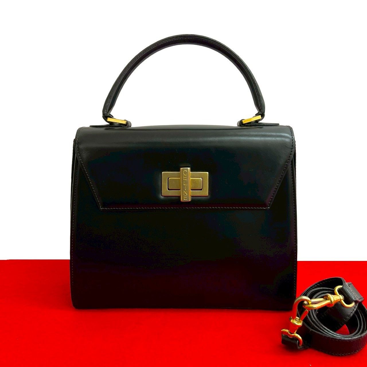 Celine Celine Celine Calf Leather 2way Bag Leather Shoulder Bag DUTY FREE for USA Size ONE SIZE - 1 Thumbnail