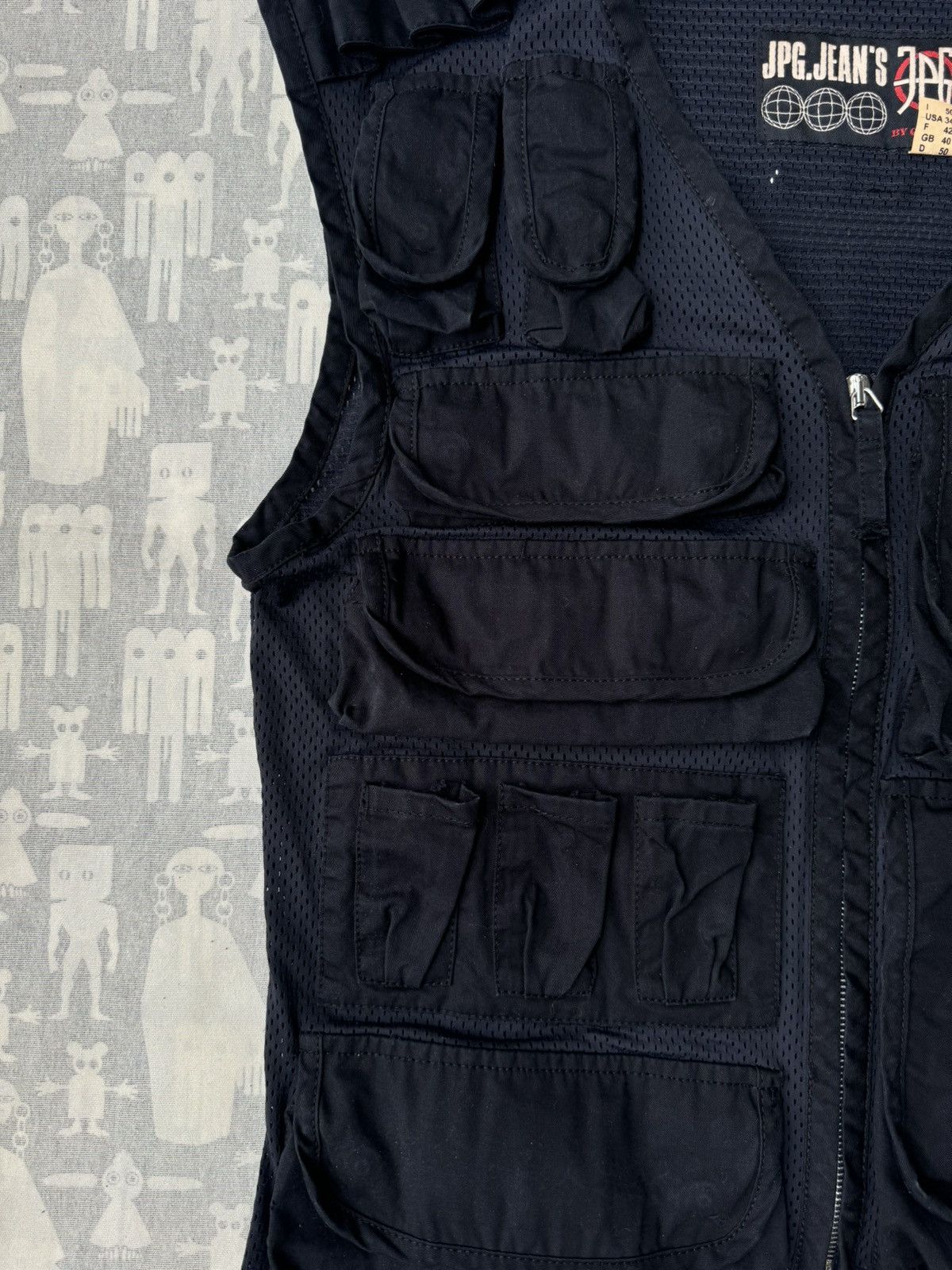 Jean Paul Gaultier Jean Paul Gaultier SS03 18 Pockets Cargo Sleeveless Jacket Size US M / EU 48-50 / 2 - 2 Thumbnail
