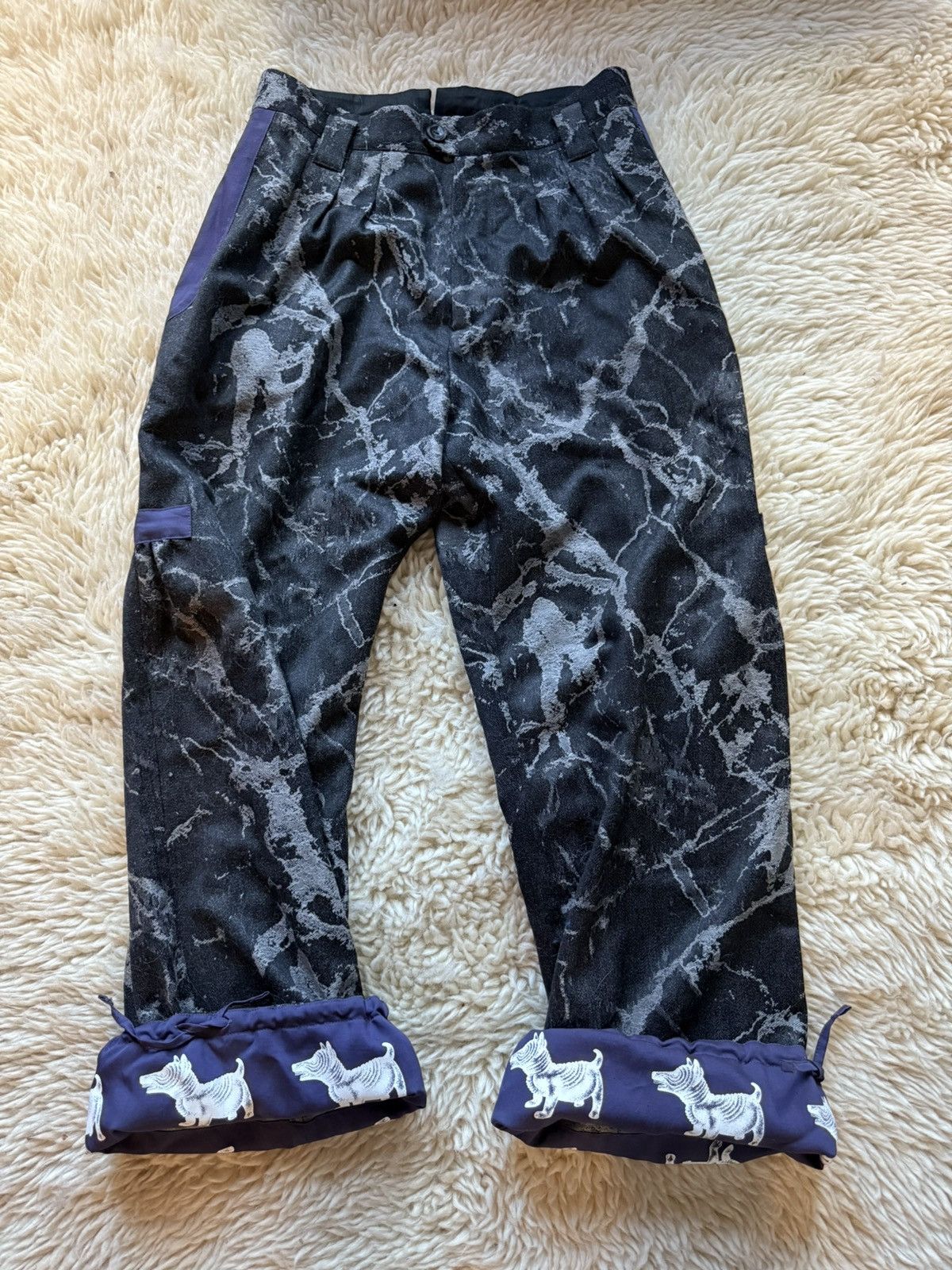 Kiko Kostadinov Kiko Xolo Marble Trousers Size US 32 / EU 48 - 4 Thumbnail
