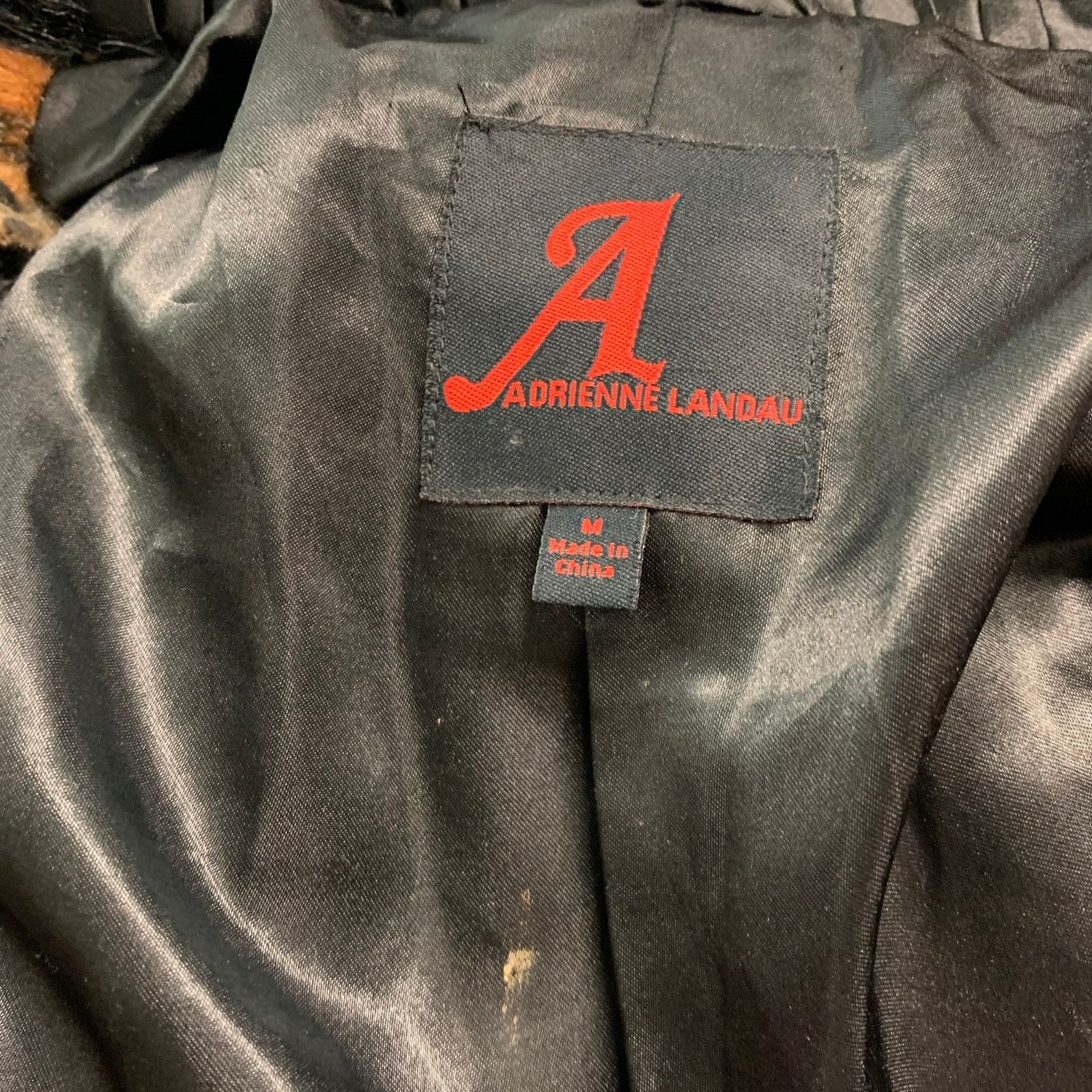 Other ADRIENNE LANDAU M Black Orange Polyester Blend Biker Jacket Size M / US 6-8 / IT 42-44 - 6 Thumbnail