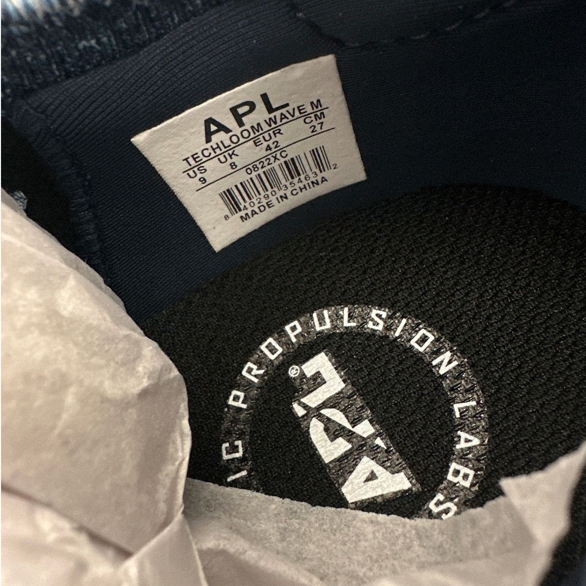 Athletic Propulsion Labs APL Men's Midnight Ivory Melange TechLoom Wave Sneakers 9 Size US 9 / EU 42 - 7 Thumbnail