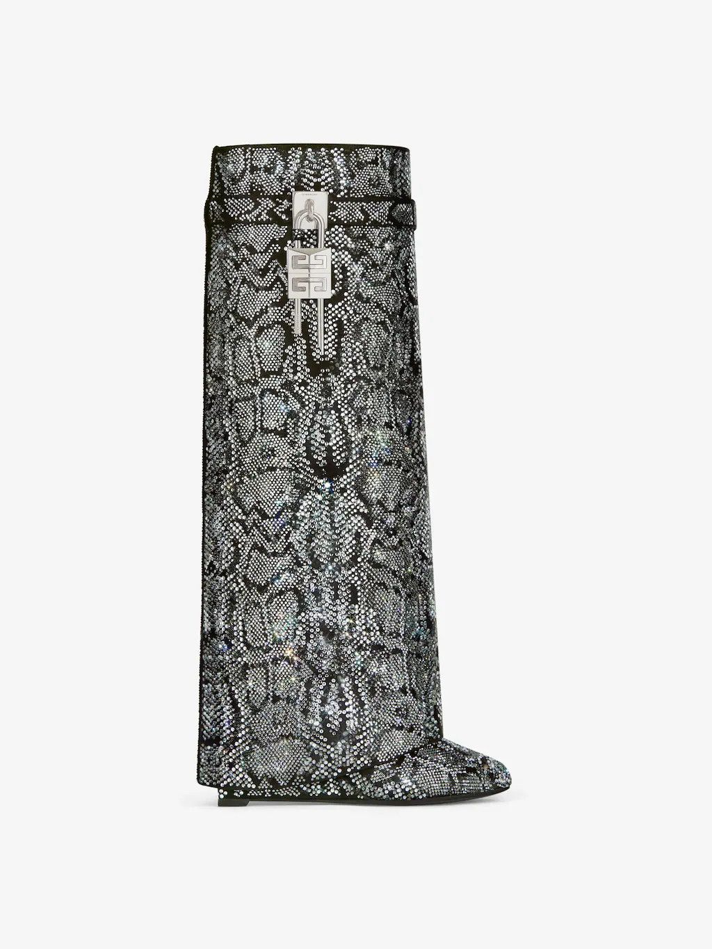 Givenchy o1w1db10525 Shark Lock Pant Boots 90mm in Grey Size US 5 / IT 35 - 1 Thumbnail