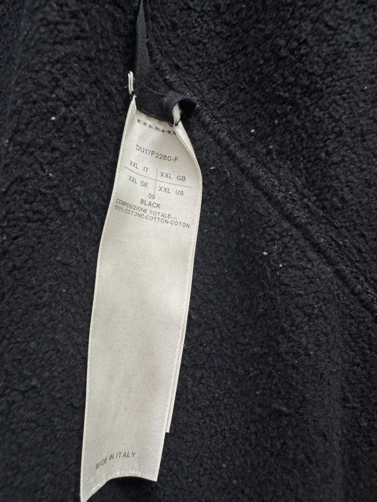 Rick Owens Drkshdw Rick Owens Drkshdw Gimp Full Zip Hoodie Black Size XX-Large Size US XXL / EU 58 / 5 - 4 Thumbnail