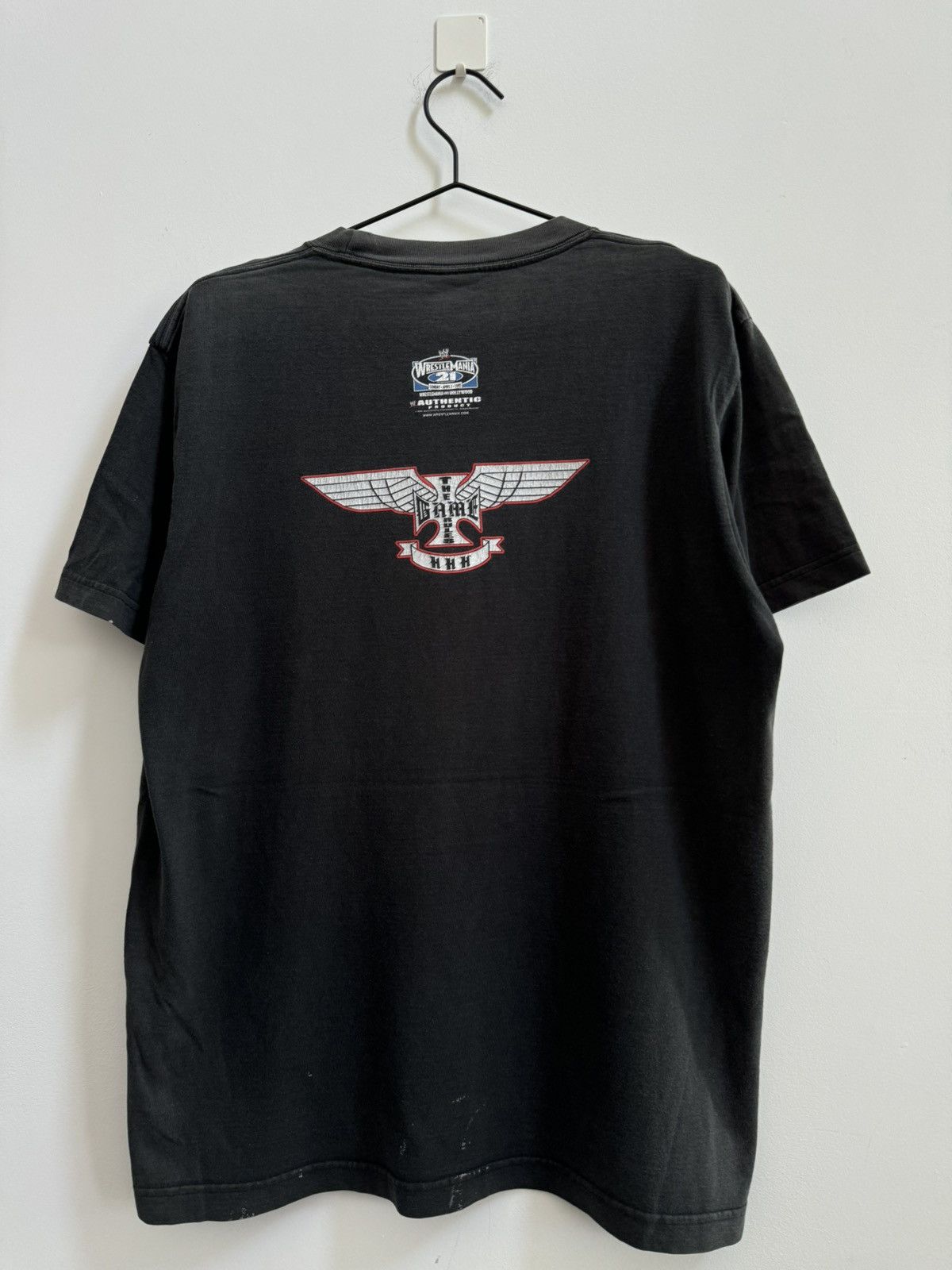 Vintage Vintage Triple H Wrestle Mania T-Shirt Size US L / EU 52-54 / 3 - 4 Thumbnail