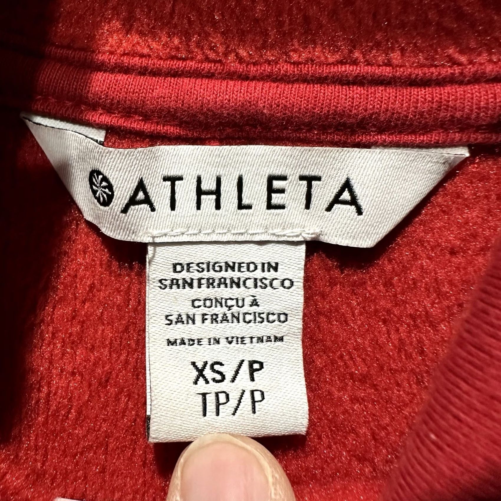 Athleta Athleta Cozy Karma Sweater Dress Womens XS Red Long Sleeve Pockets Twist Neck Size XS / US 0-2 / IT 36-38 - 5 Thumbnail