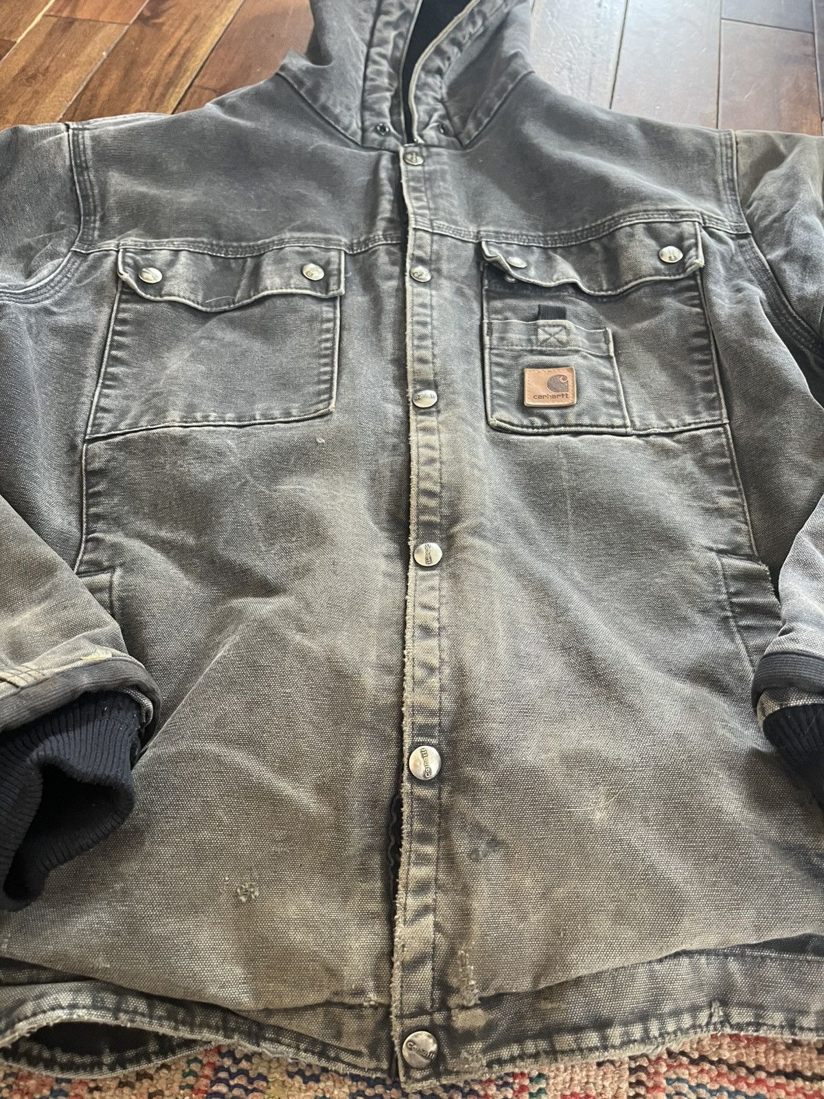 Carhartt Faded Black j284 Carhartt Jacket Size US M / EU 48-50 / 2 - 2 Thumbnail