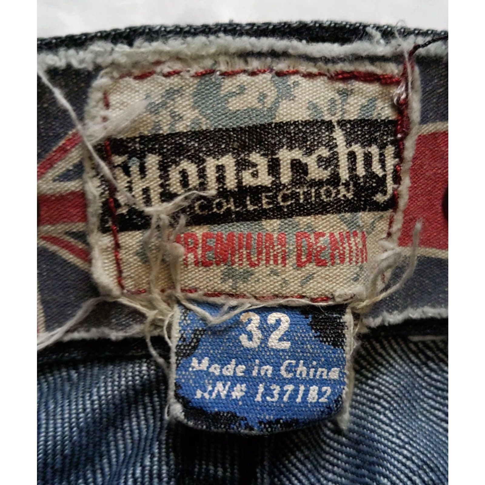 Vintage Monarchy Jeans Men 5-Pocket Denim Dark Wash Straight Blue Cotton Size 32 Vintage Regular Rise Mid 10-12 In Size US 32 / EU 48 - 6 Thumbnail