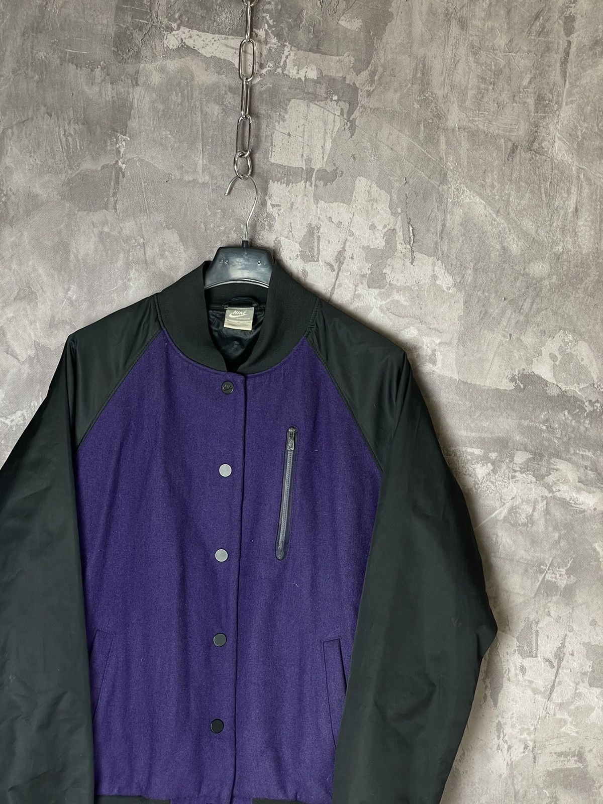Nike × Vintage Vintage Nike Y2K Drill Track Jacket Bomber 90s Style Y2K Size US M / EU 48-50 / 2 - 4 Thumbnail