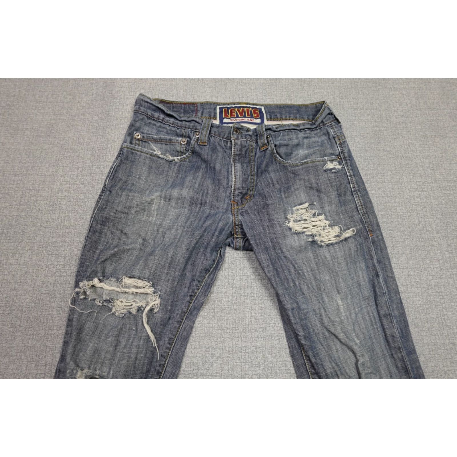 Levi's Levi's 511 Jeans Mens 30x32 Blue Skinny Fit Light Wash Cowboy Theme USA 2000s Mens Size US 30 / EU 46 - 2 Thumbnail