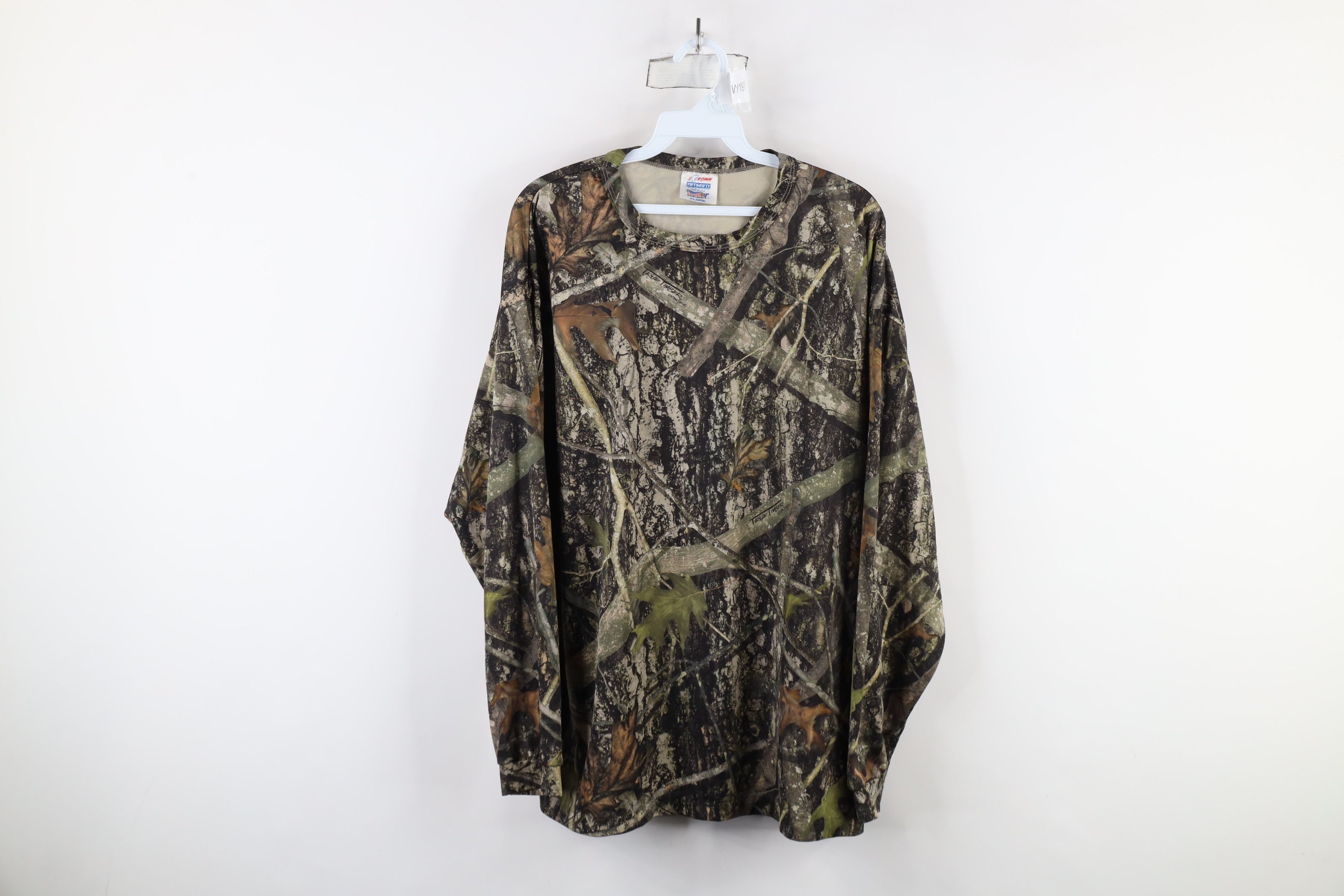 Vintage Vintage 90s World Cup Soccer Camouflage Long Sleeve T-Shirt Size US XL / EU 56 / 4 - 1 Thumbnail