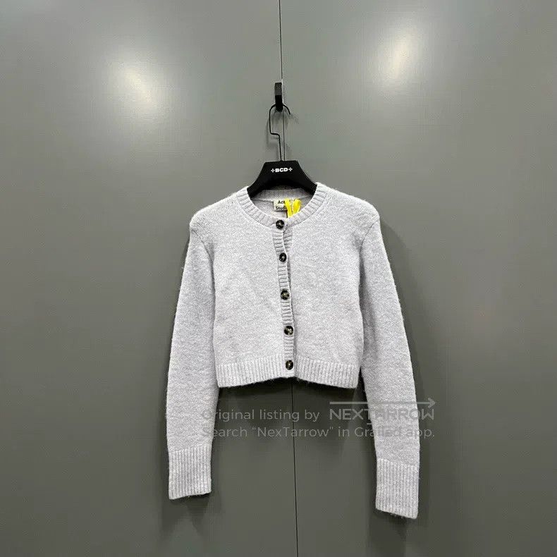 Acne Studios Light Blue Knit Open Cardigan