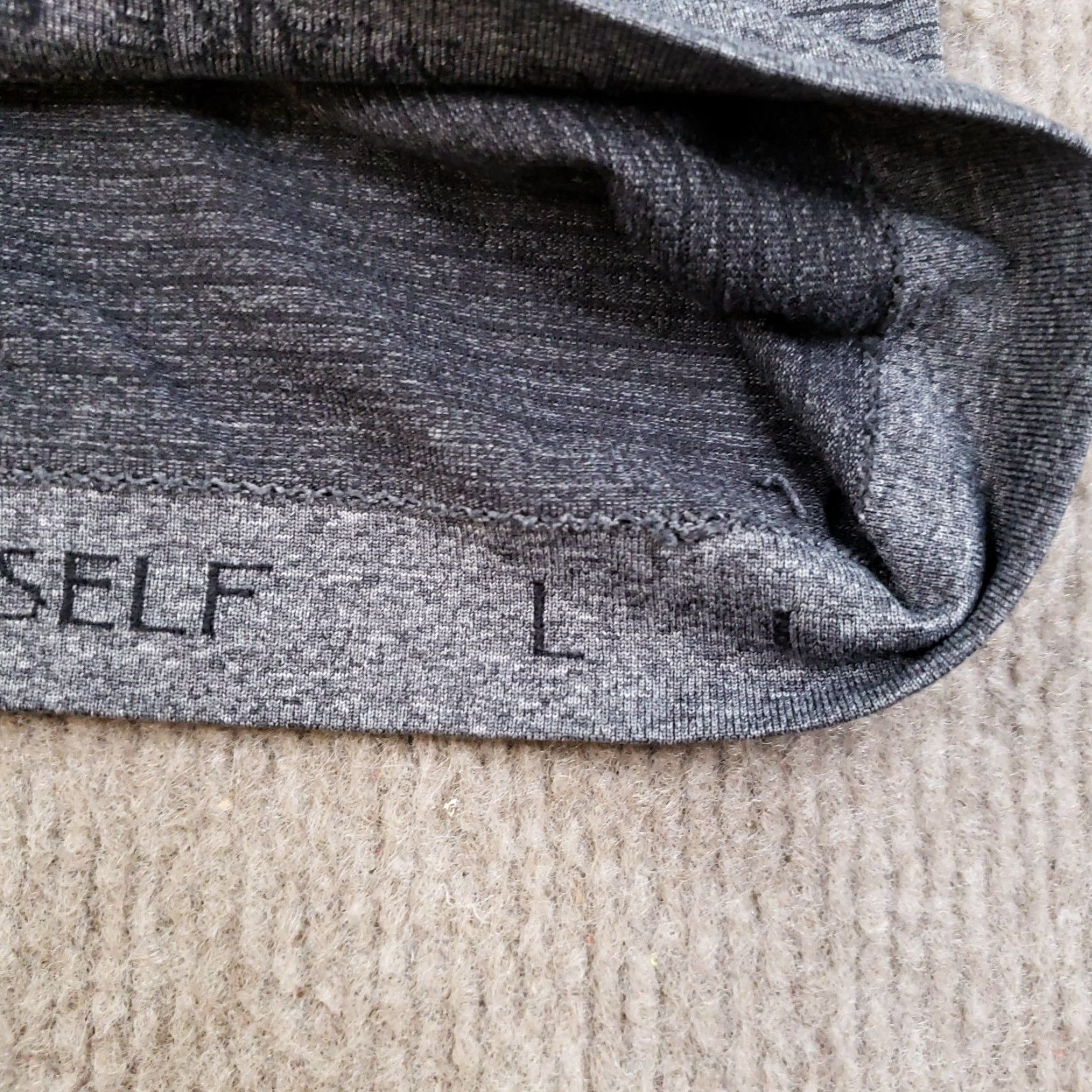 Lululemon Lululemon T-shirt Mens Large Gray Striped Crew Neck Wicking Gym Size US L / EU 52-54 / 3 - 6 Thumbnail
