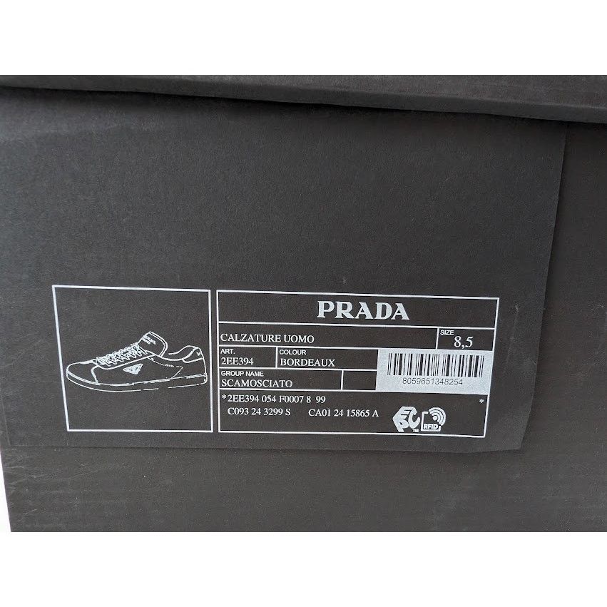Prada o1rshd1 Low-Top Sneakers in Bordeaux Size US 9.5 / EU 42-43 - 22 Thumbnail