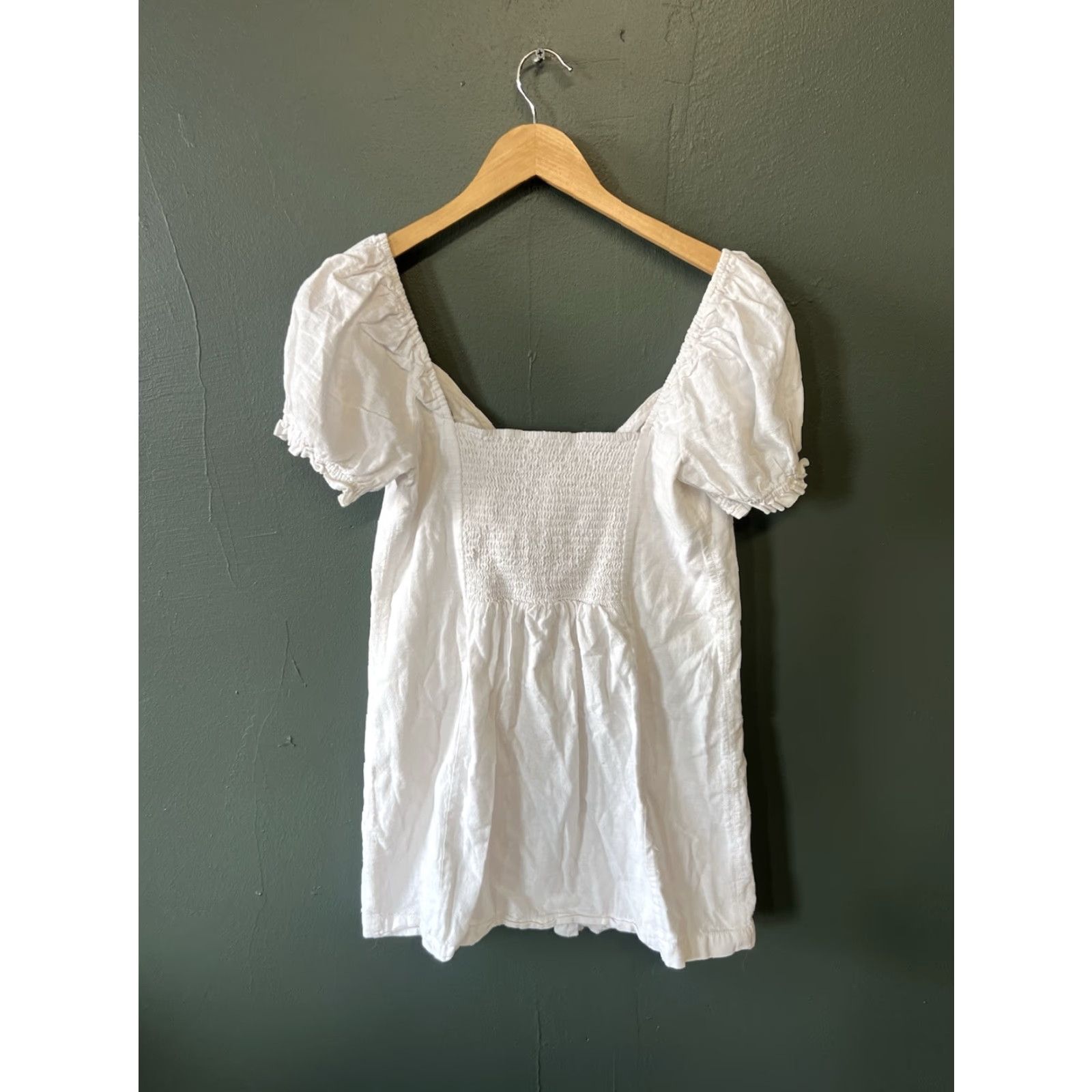 Urban Outfitters Urban Outfitters Women Short Sleeve White Mini Dress L Short Sleeve Bodycon Dress Womens L White Urban Outfitters Size 36" / US 14 / IT 50 - 3 Thumbnail