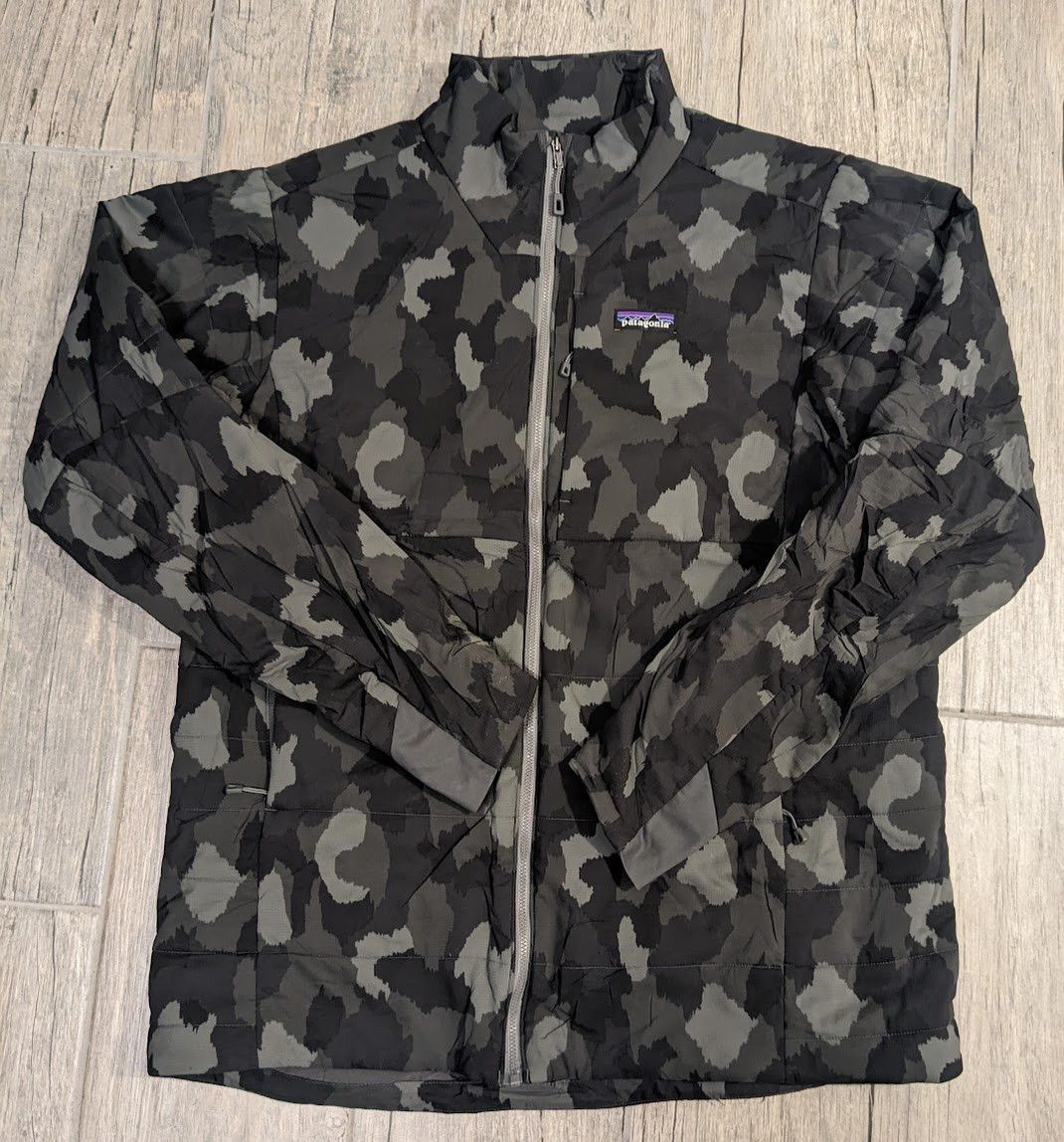 Image of Patagonia Nano Air Full Zip Black Gray Camo, Men's (Size XL)