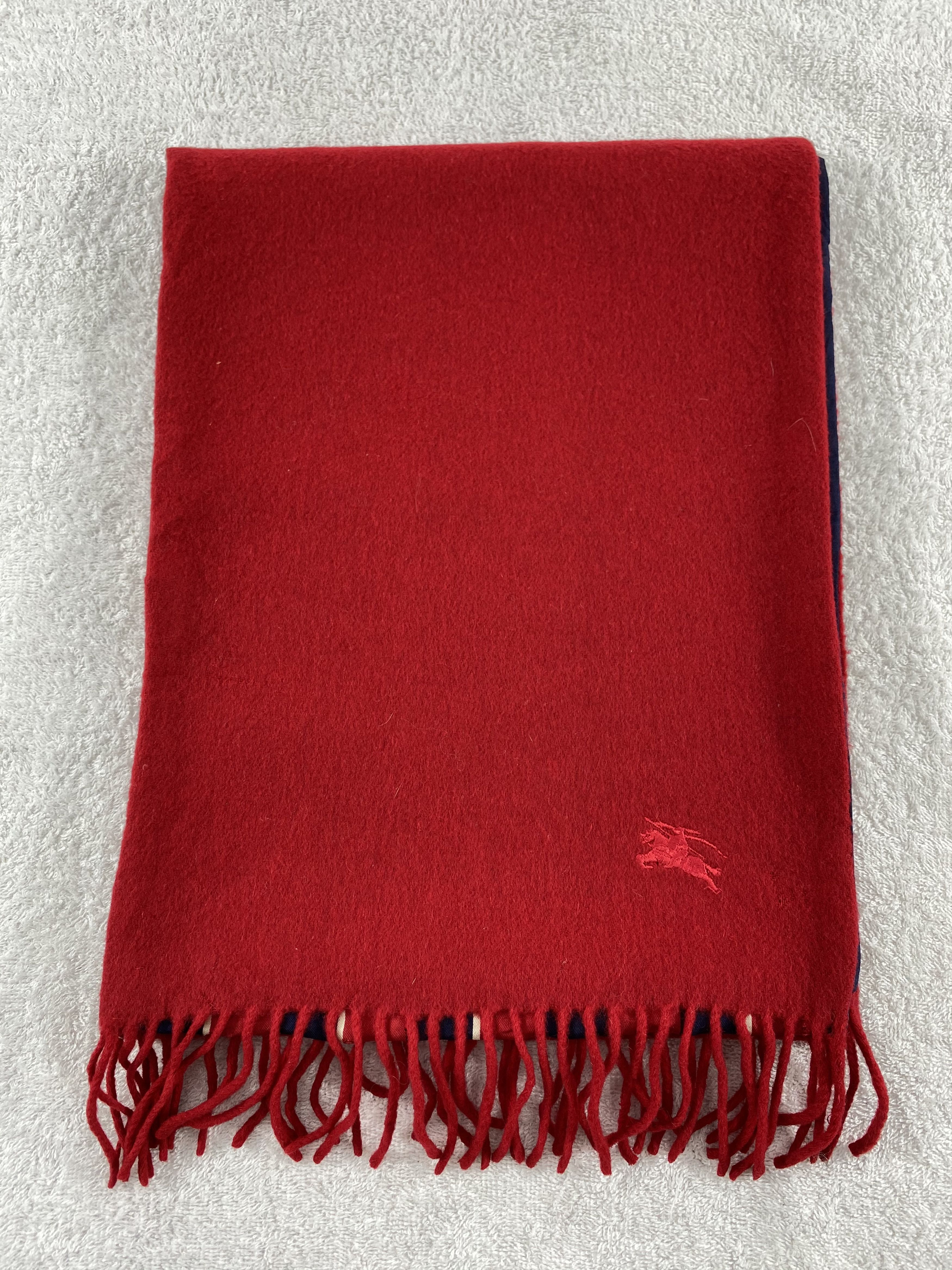 Burberry × Vintage Burberry Scarf / Muffler / Neckwear - WW1639 Size ONE SIZE - 3 Thumbnail
