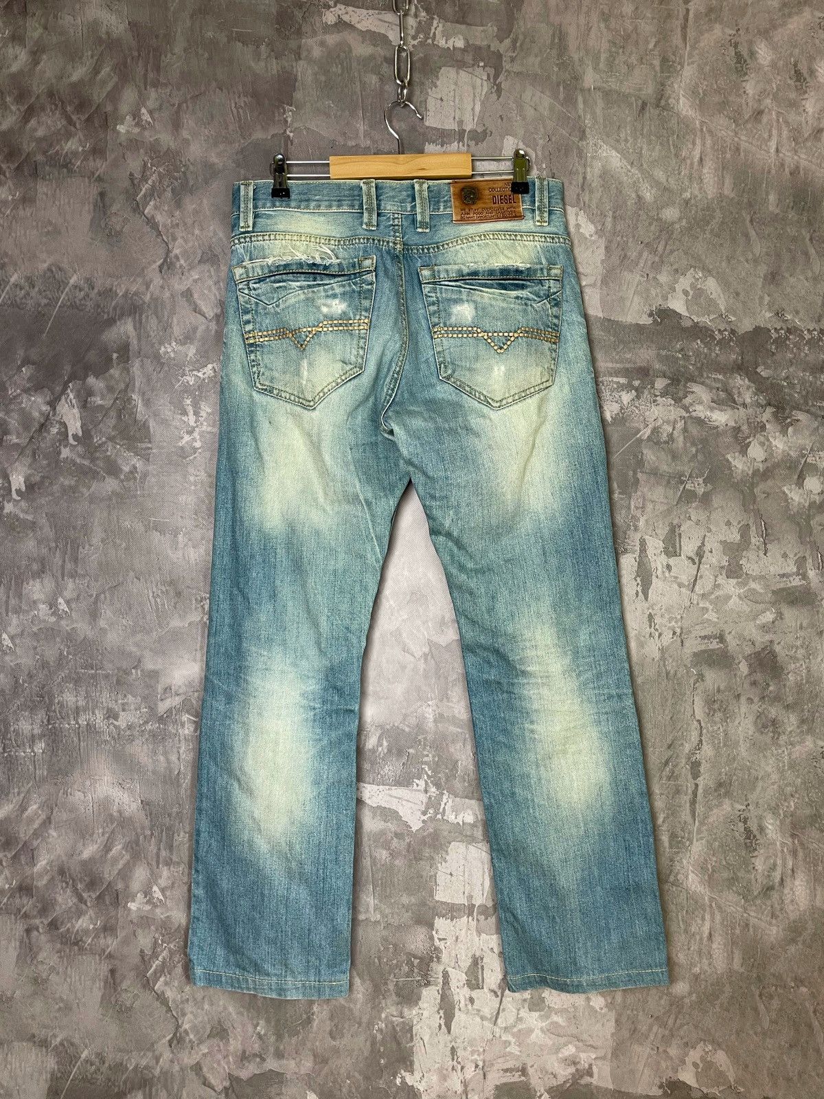 Diesel × Vintage Diesel Y2K Distressed Vintage 90s Baggy Jeans Size US 32 / EU 48 - 12 Thumbnail