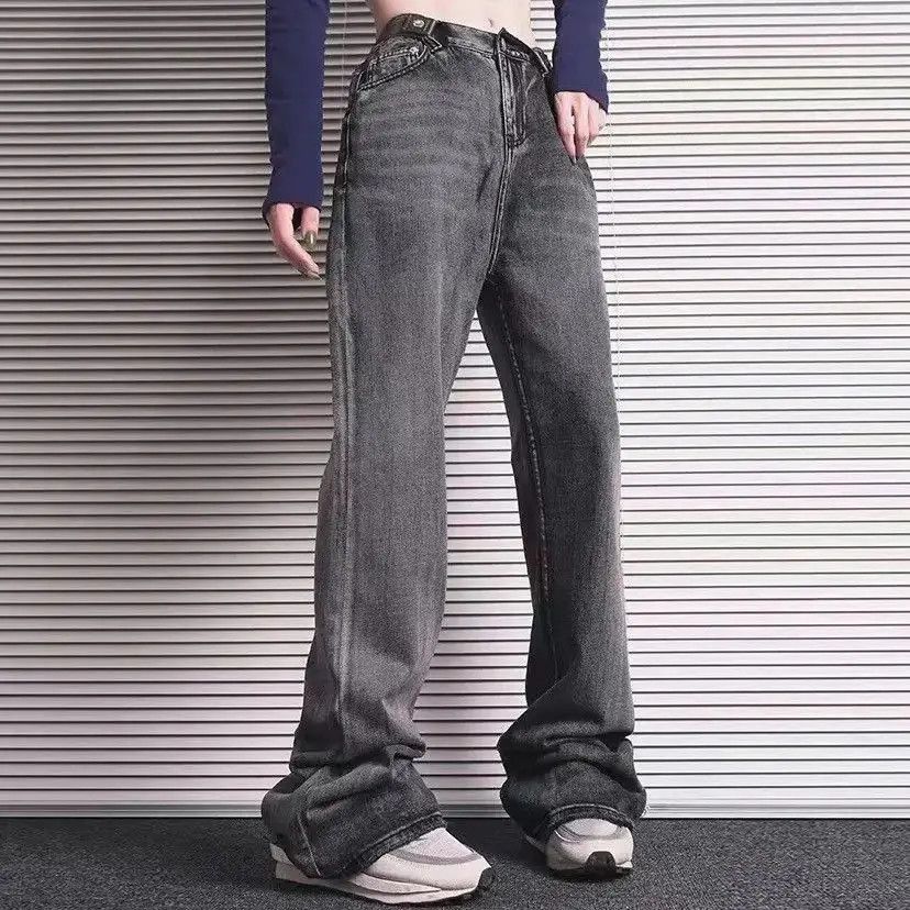 Japanese Brand Harajuku Washed Vintage Straight Wide Leg Denim Pants Size US 30 / EU 46 - 3 Thumbnail