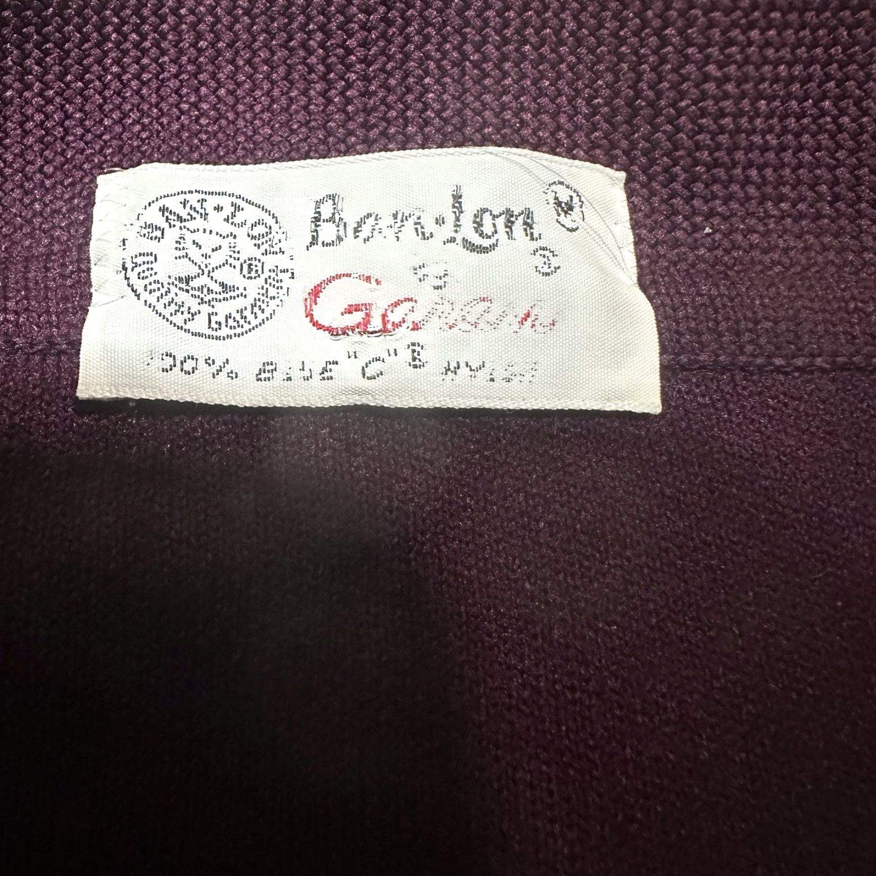 Vintage VINTAGE Ban Lon Polo Shirt Mens M Purple 60s Embroidered Mad Men Polo Rugby Short Sleeve Art Deco 1960s Original US Size US M / EU 48-50 / 2 - 5 Thumbnail