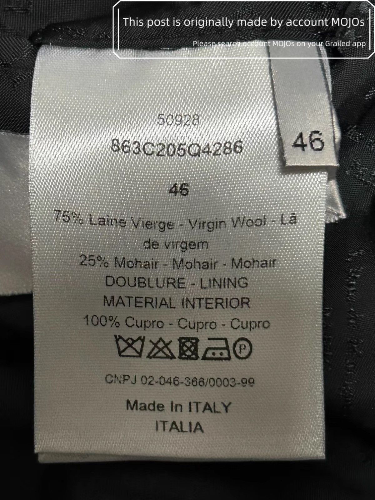 Dior Sz 46 Dior Lighting Blue Blazer mojos1123 Size US S / EU 44-46 / 1 - 6 Thumbnail