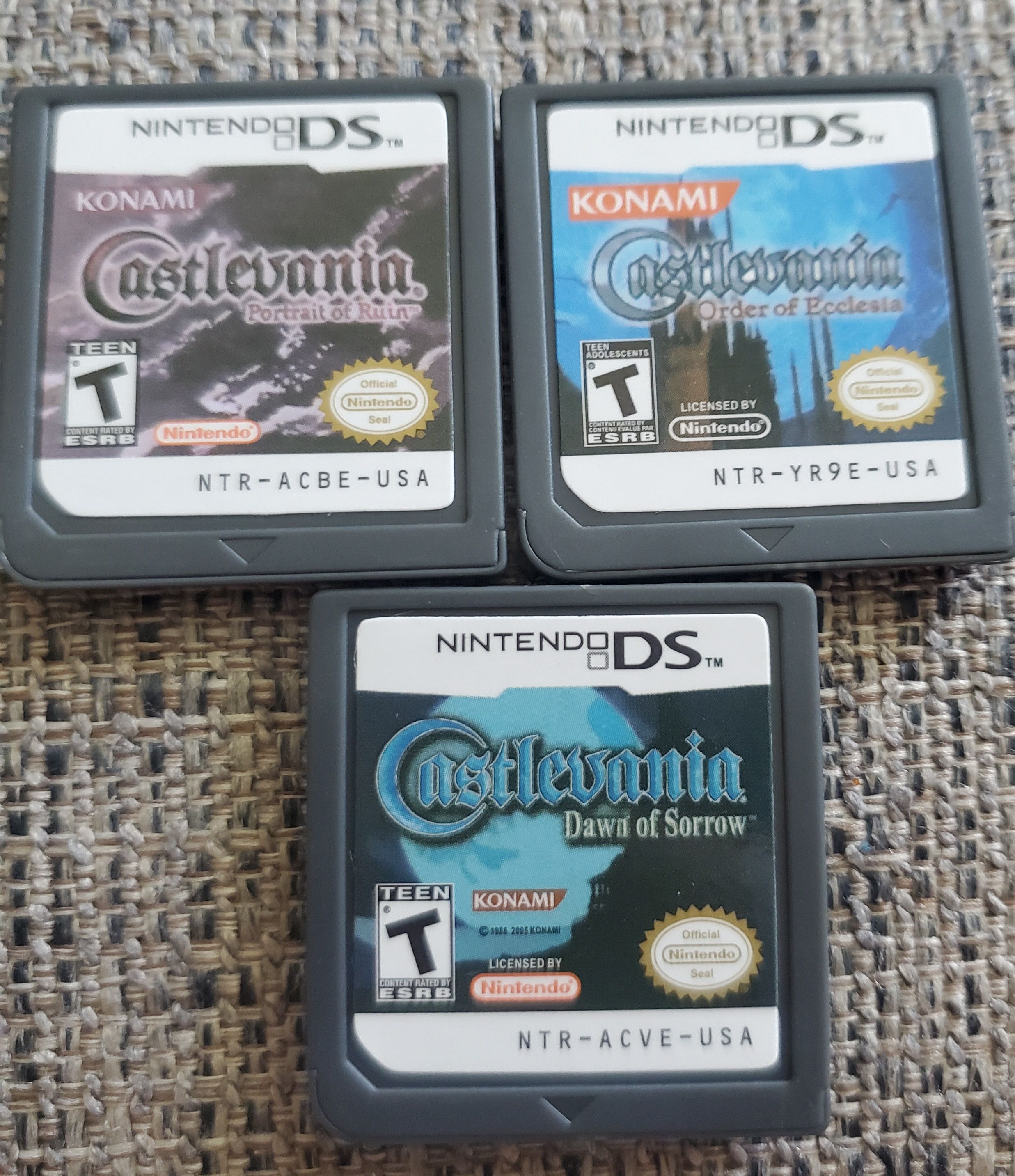 Nintendo Castlevania Ecclesia, Sorrow, Ruin Nintendo DS Video Game Size ONE SIZE - 1 Thumbnail