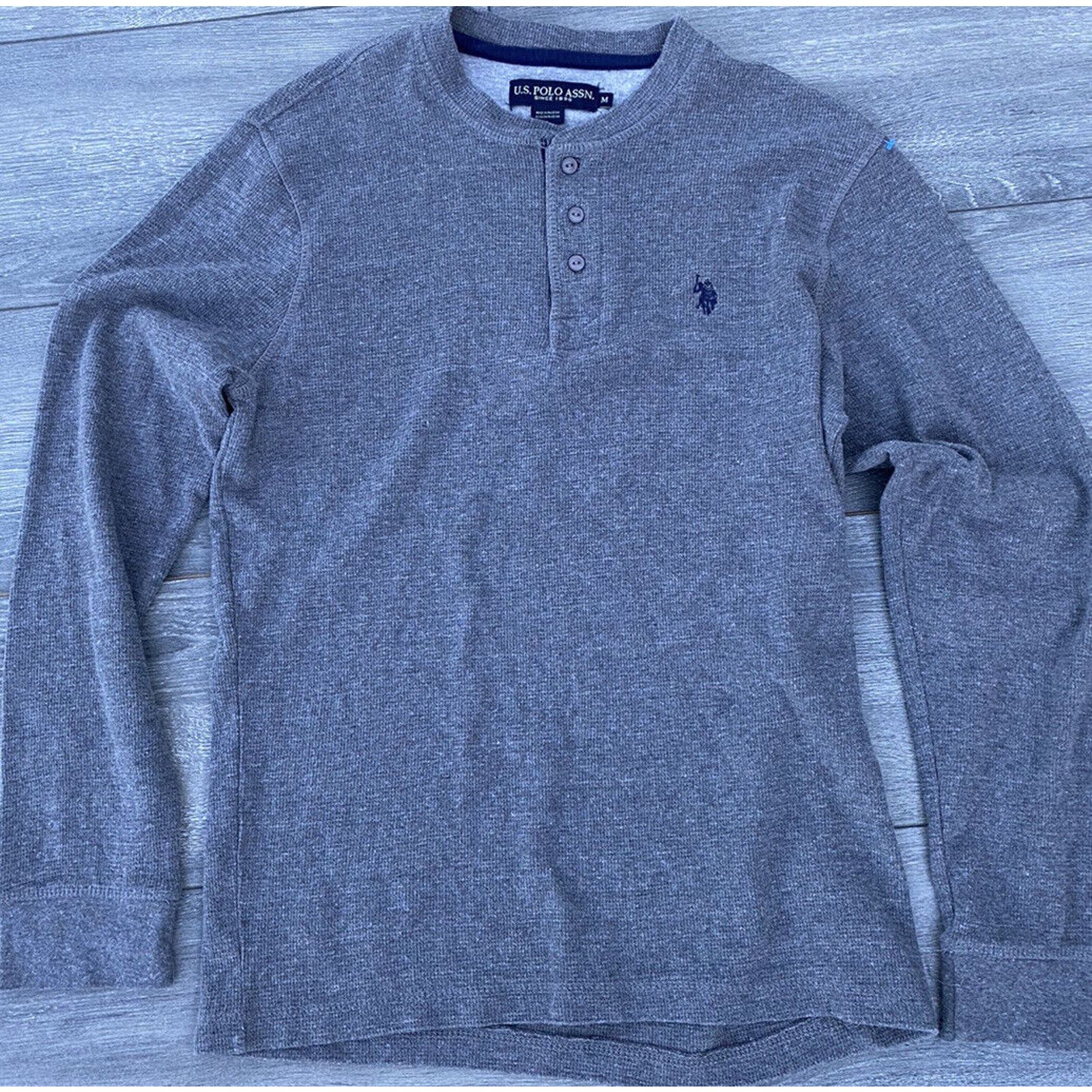 U.S. Polo Assn. U.S Polo Assn Sweater Men waffle Top Men’s Size M A000229 Size US M / EU 48-50 / 2 - 3 Thumbnail