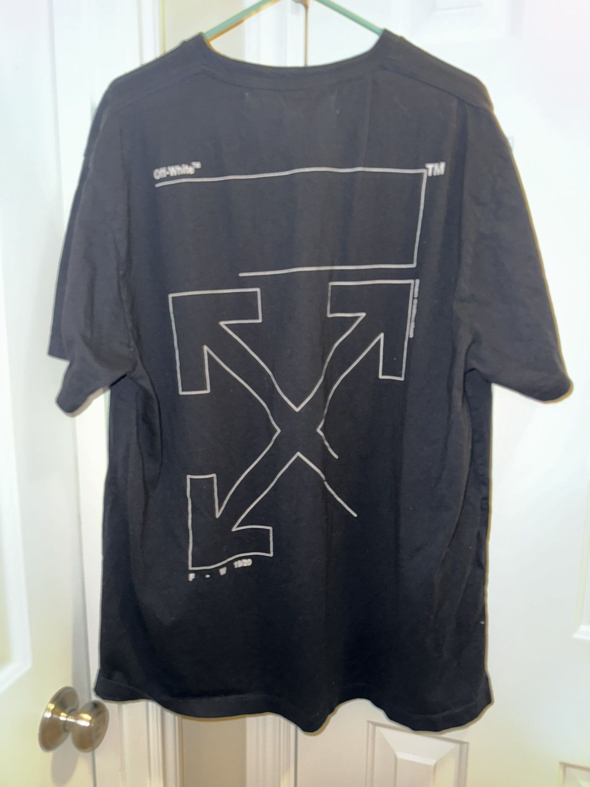 Off-White × Virgil Abloh Off-White FW19 3m Unfinished Arrow Tee (Medium) Size US M / EU 48-50 / 2 - 3 Thumbnail