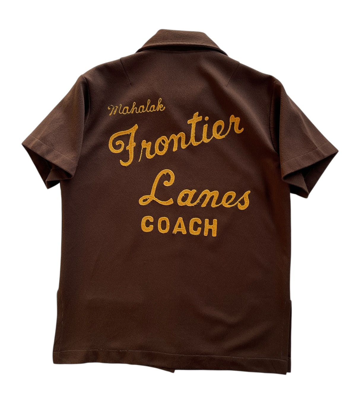 Vintage 70s Hilton Bowling Shirt "Mahalak Frontier Lanes Coach" Size S / US 4 / IT 40 - 1 Thumbnail