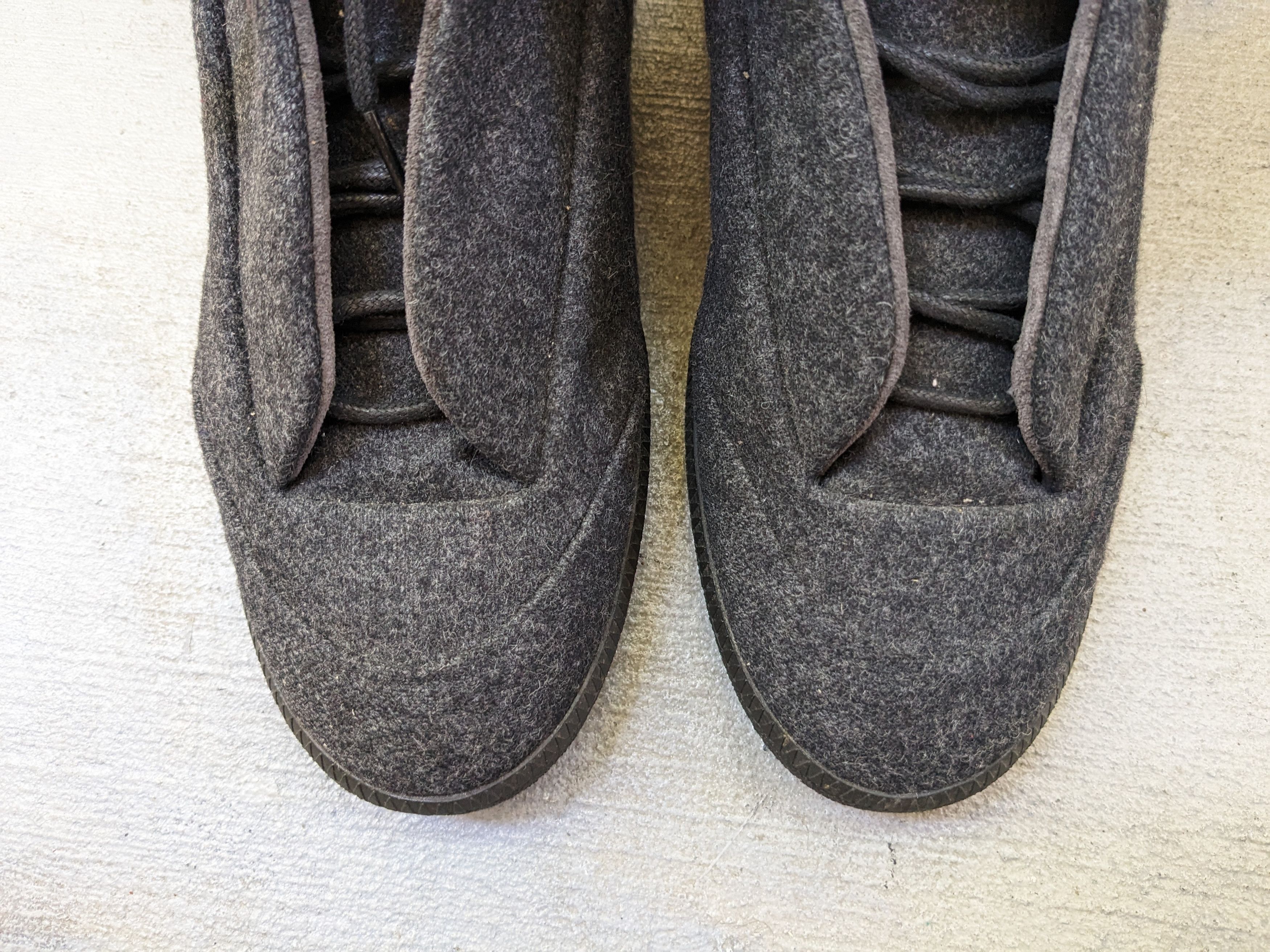 Maison Margiela Maison Margiela Future Gray Wool 10 43 Leather High Tops Size US 10 / EU 43 - 3 Thumbnail