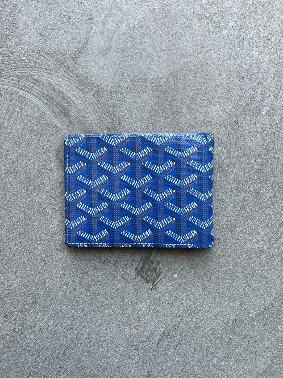 Goyard Blue Bi-Fold Wallet