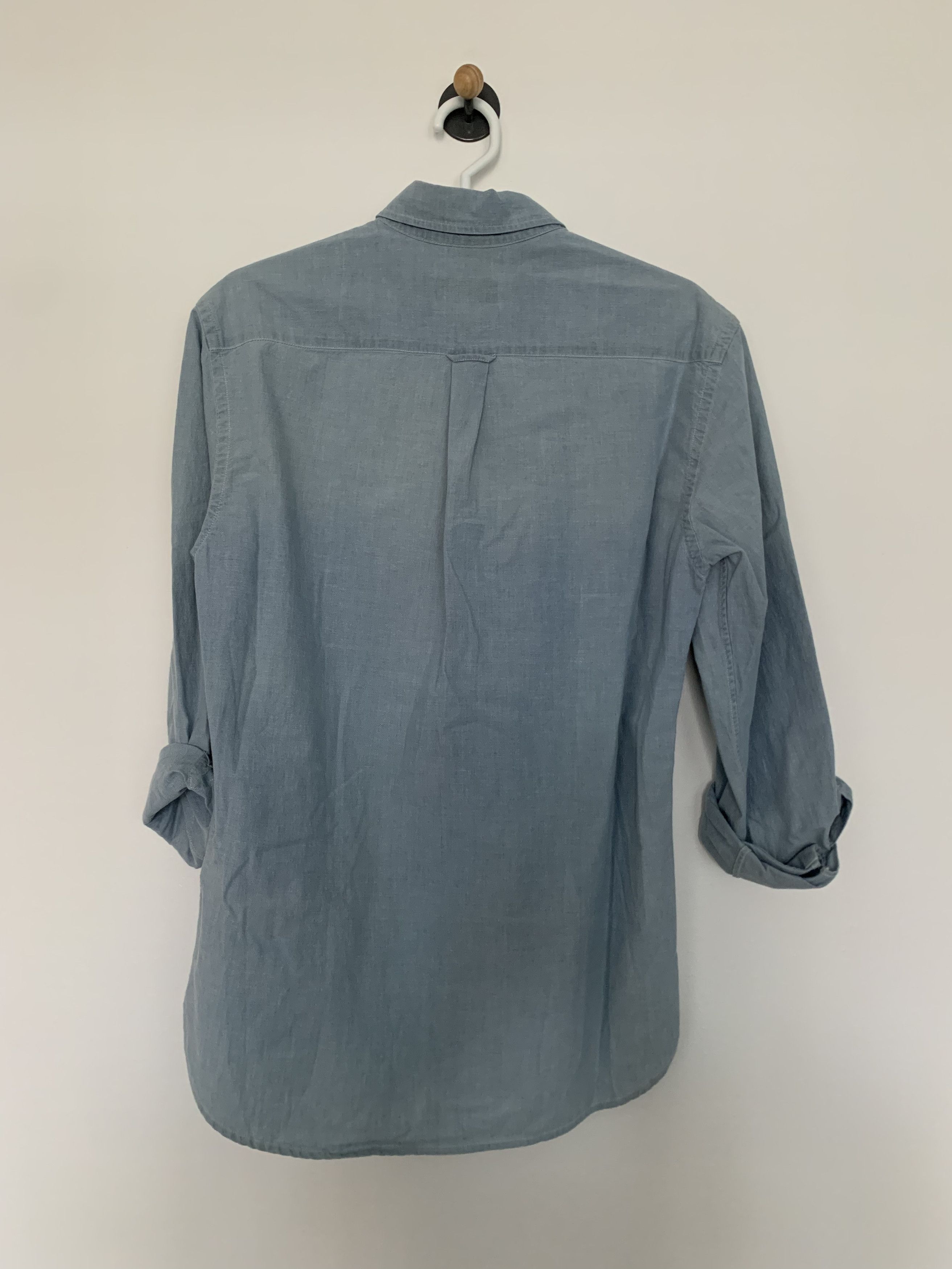 Maison Kitsune Maison Kitsune Mens Shirt Blue S Size US S / EU 44-46 / 1 - 4 Thumbnail