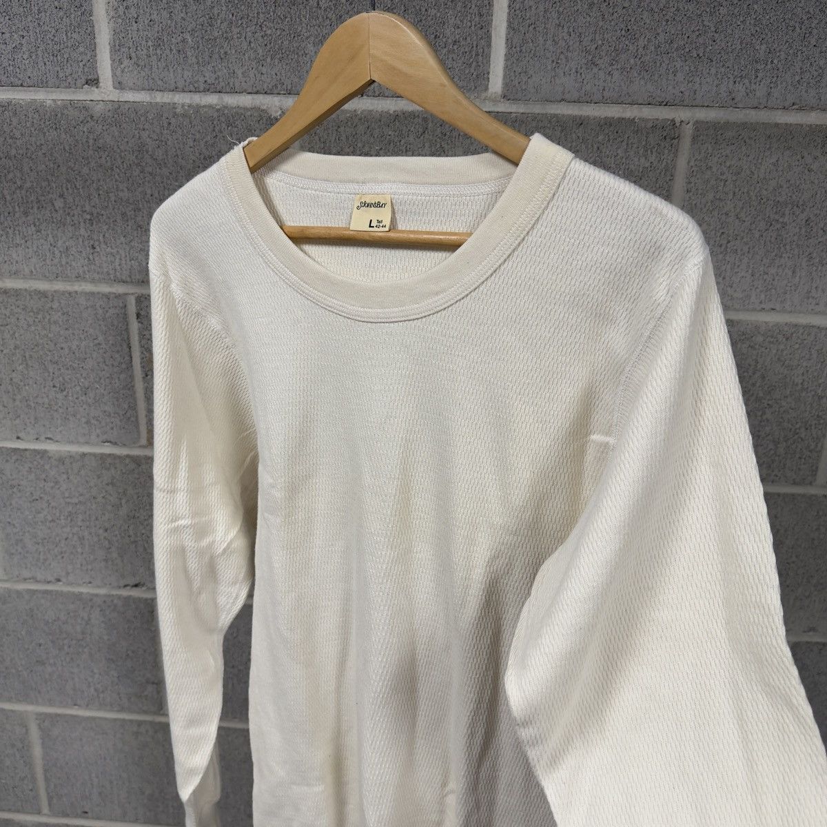 Vintage Cream White Thermal Shirt ERD Grunge Chrome Tall Size US L / EU 52-54 / 3 - 2 Thumbnail