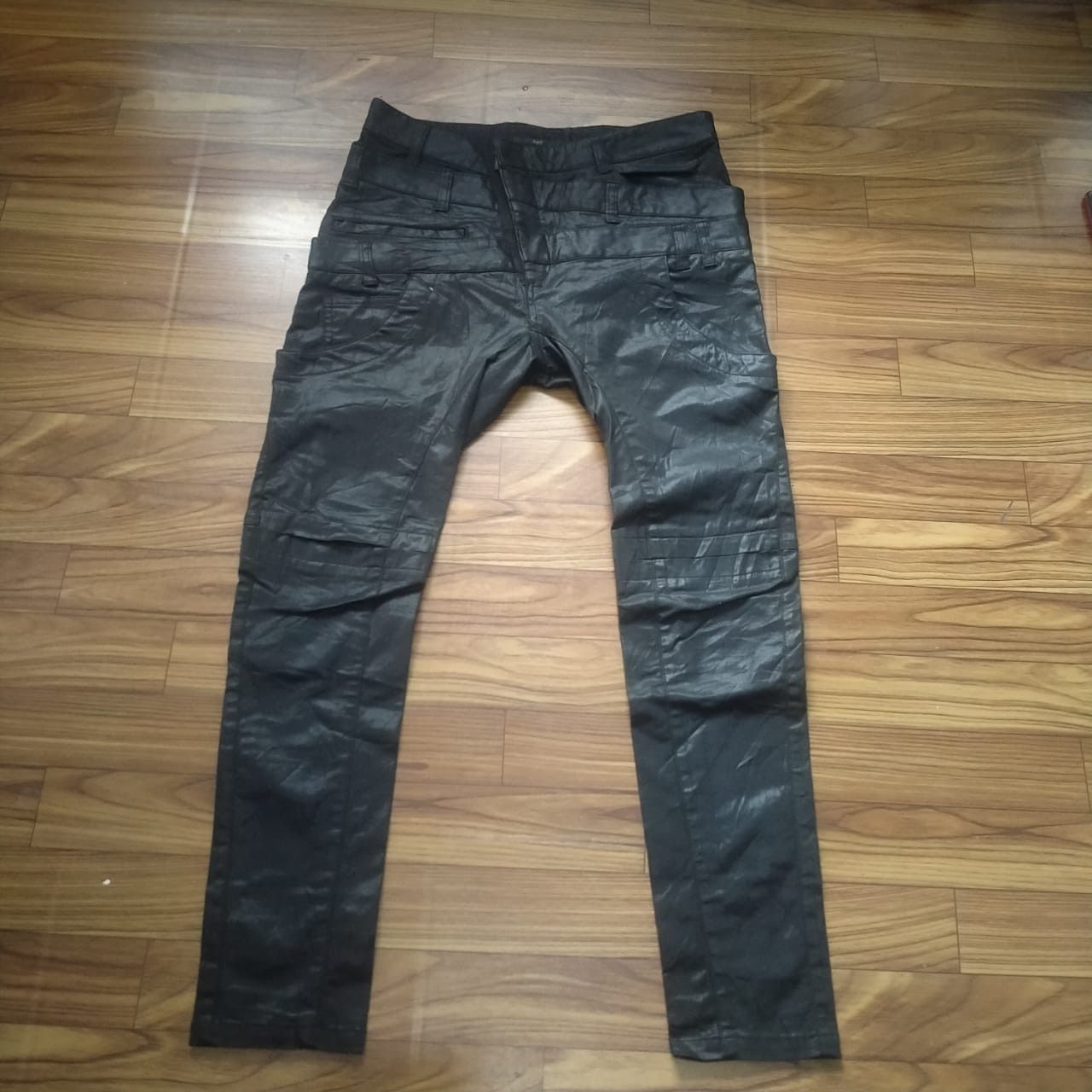 image of Avant Garde x Bajra Triple Waist Skinny Pants in Black, Men's (Size 28)