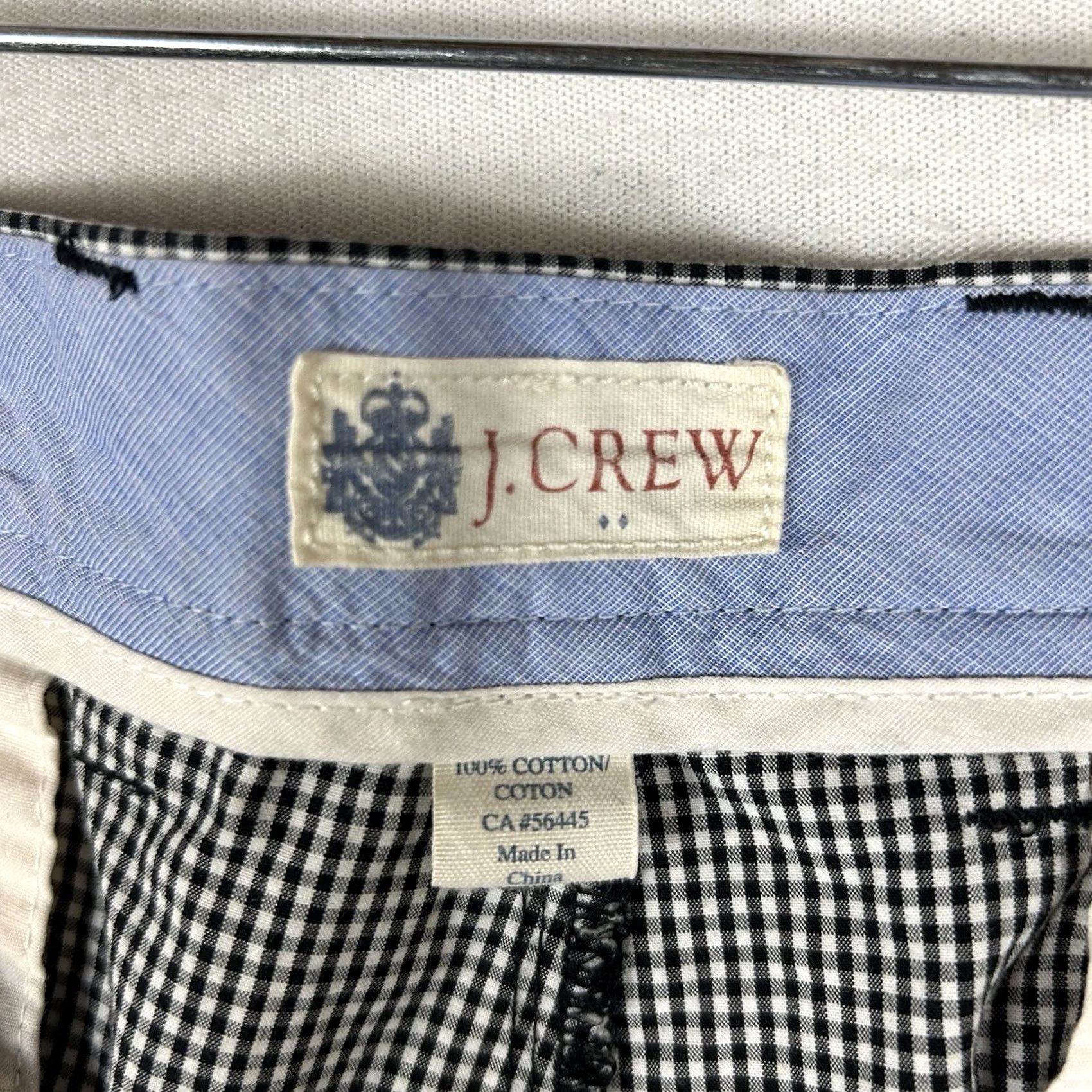J.Crew J. Crew Rivington Shorts Mens 32 Gray Plaid Cotton Beach Golf Zip Fly Chino Straight Leg Pocketed 100% Cotton Summer Style Mens Size US 32 / EU 48 - 4 Thumbnail