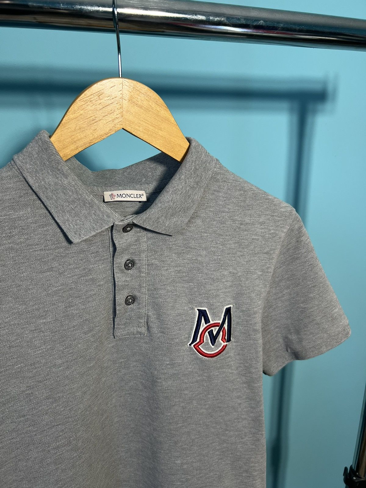 Moncler Moncler Polo Rare Logo Manica Corta Size US M / EU 48-50 / 2 - 3 Thumbnail