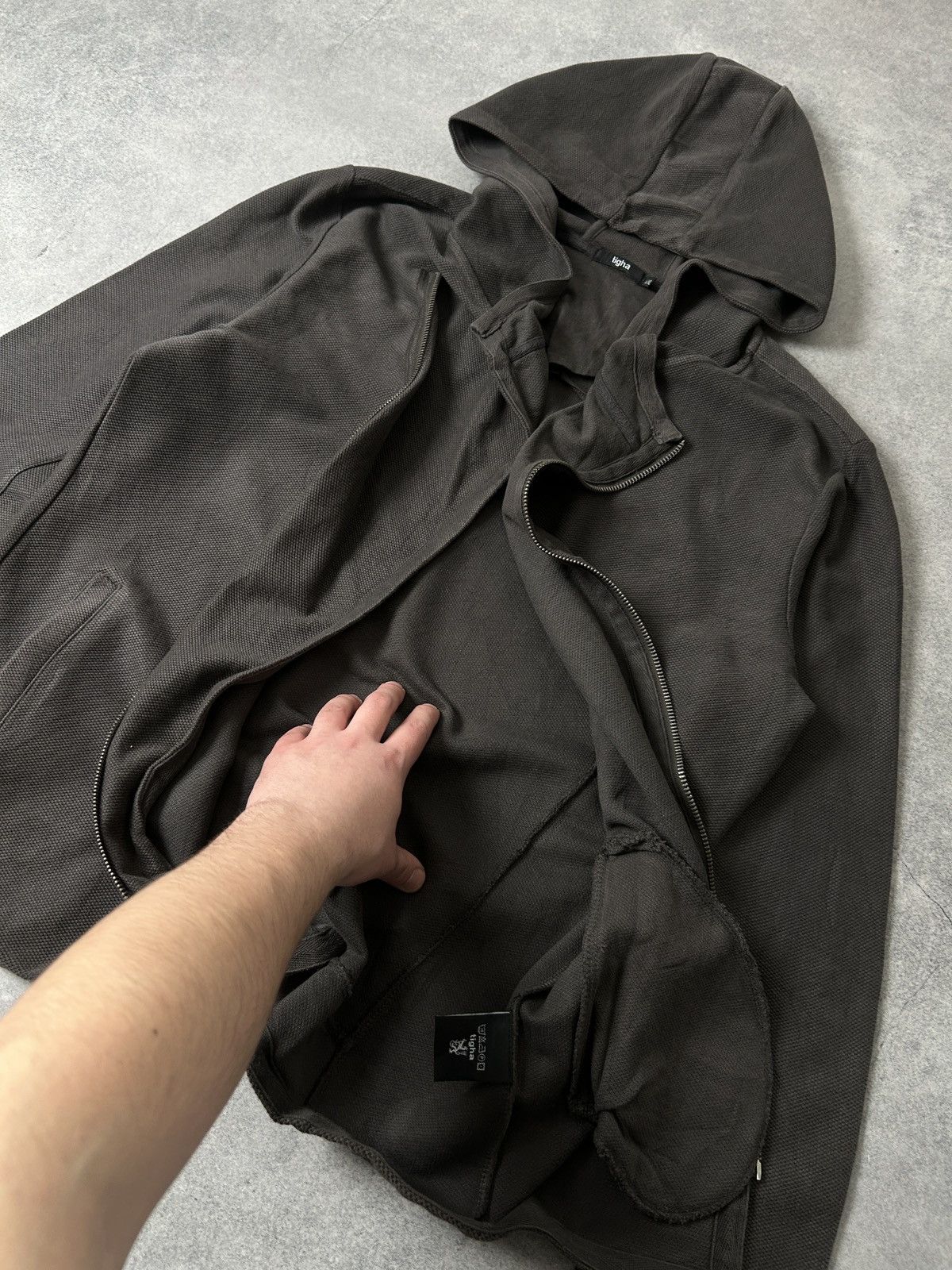 tigha tigha asymmetrical cotton jacket mens rick owens style Size US XXL / EU 58 / 5 - 3 Thumbnail
