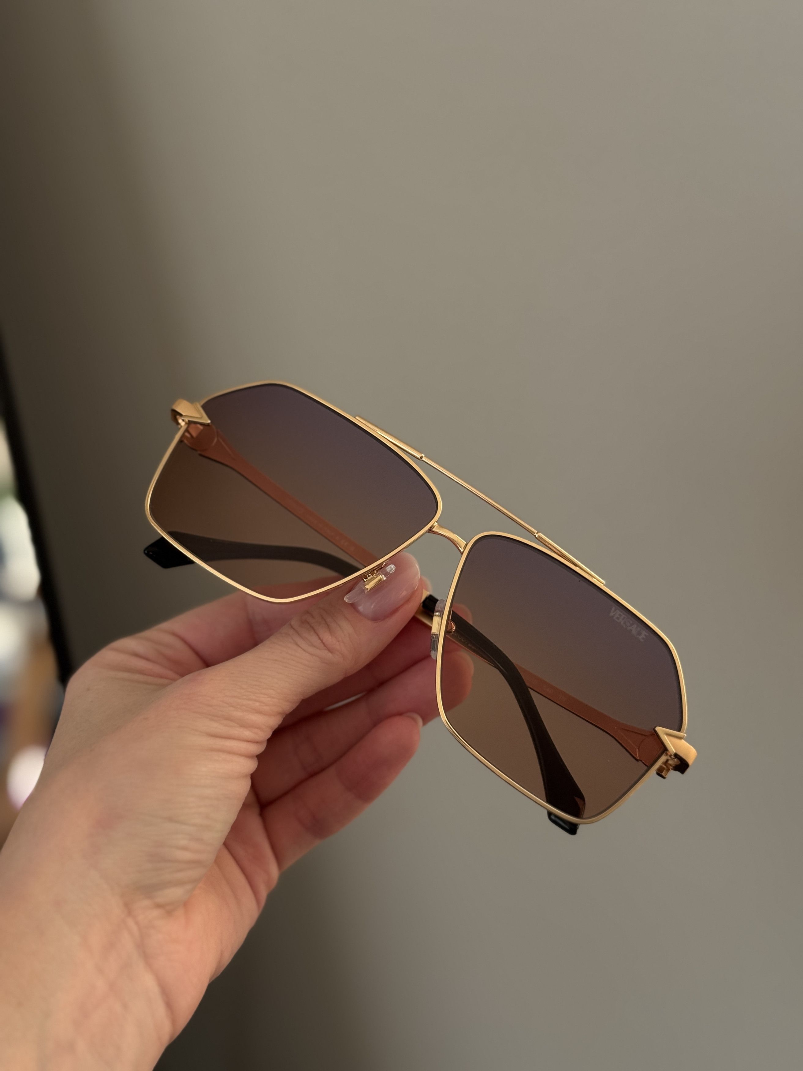 Versace Versace Men Sunglasses Aviator VE2284 1002EL NEW AUTHENTIC Size ONE SIZE - 12 Thumbnail
