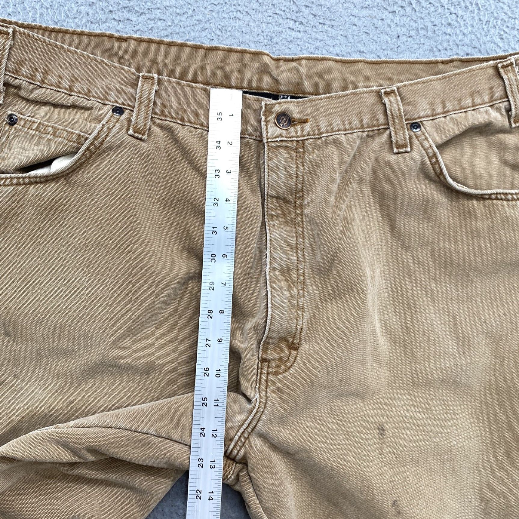 Dickies VINTAGE Dickies Duck Canvas Flannel Lined Carpenter Jeans Pants 42x32 Mens Brown 42 32 Size US 42 / EU 58 - 6 Thumbnail
