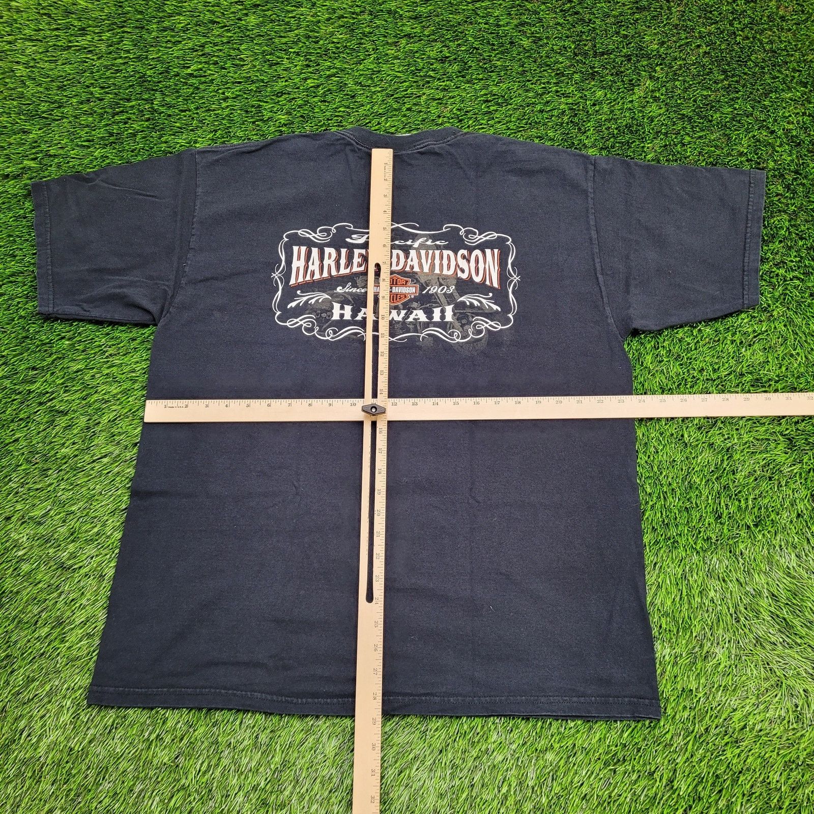 Vintage Vintage Harley Davidson Hawaii Shirt XL 24x29 Black Size US XL / EU 56 / 4 - 3 Thumbnail