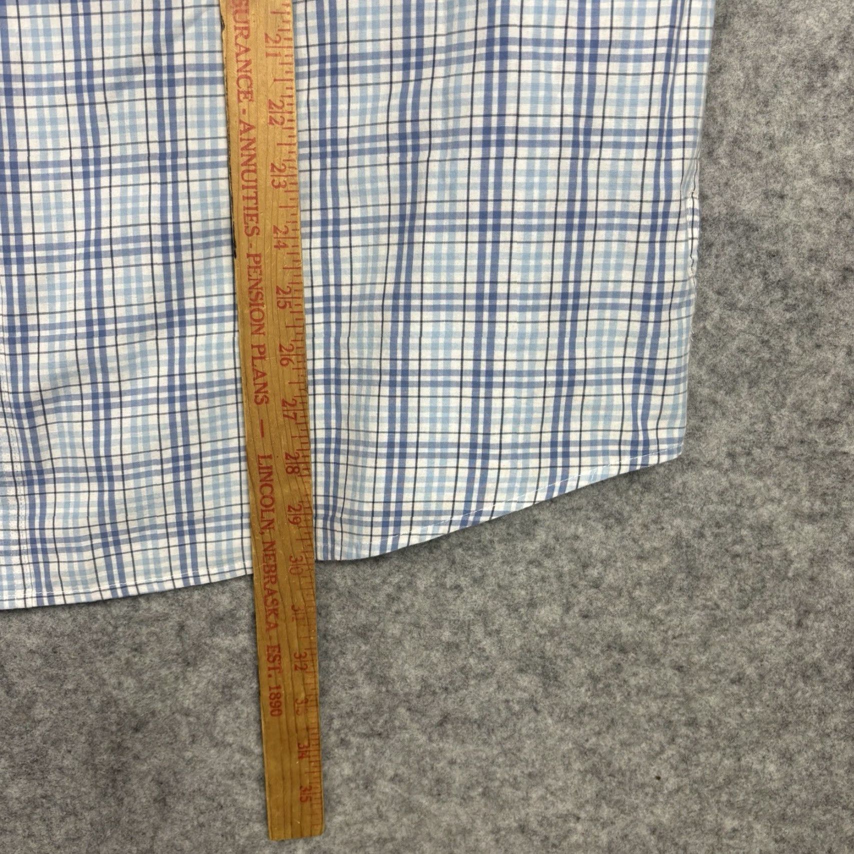 Chaps Chaps Blue Multicolor Plaid Short Sleeve Button Shirt Mens 2XL Size US XXL / EU 58 / 5 - 3 Thumbnail