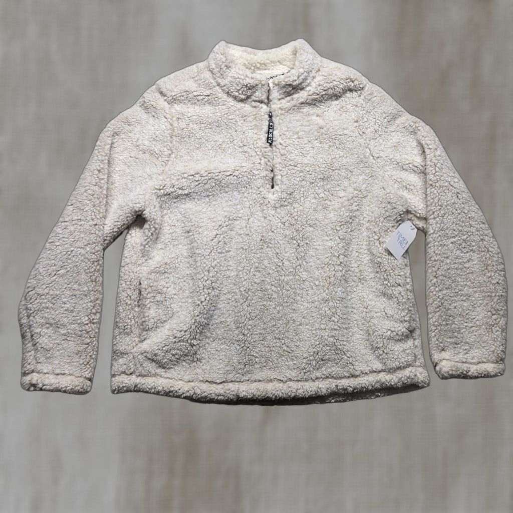Vintage Time and Tru Sweater XL Womens Ivory 1/4 Zip Pullover Size XL / US 12-14 / IT 48-50 - 1 Thumbnail